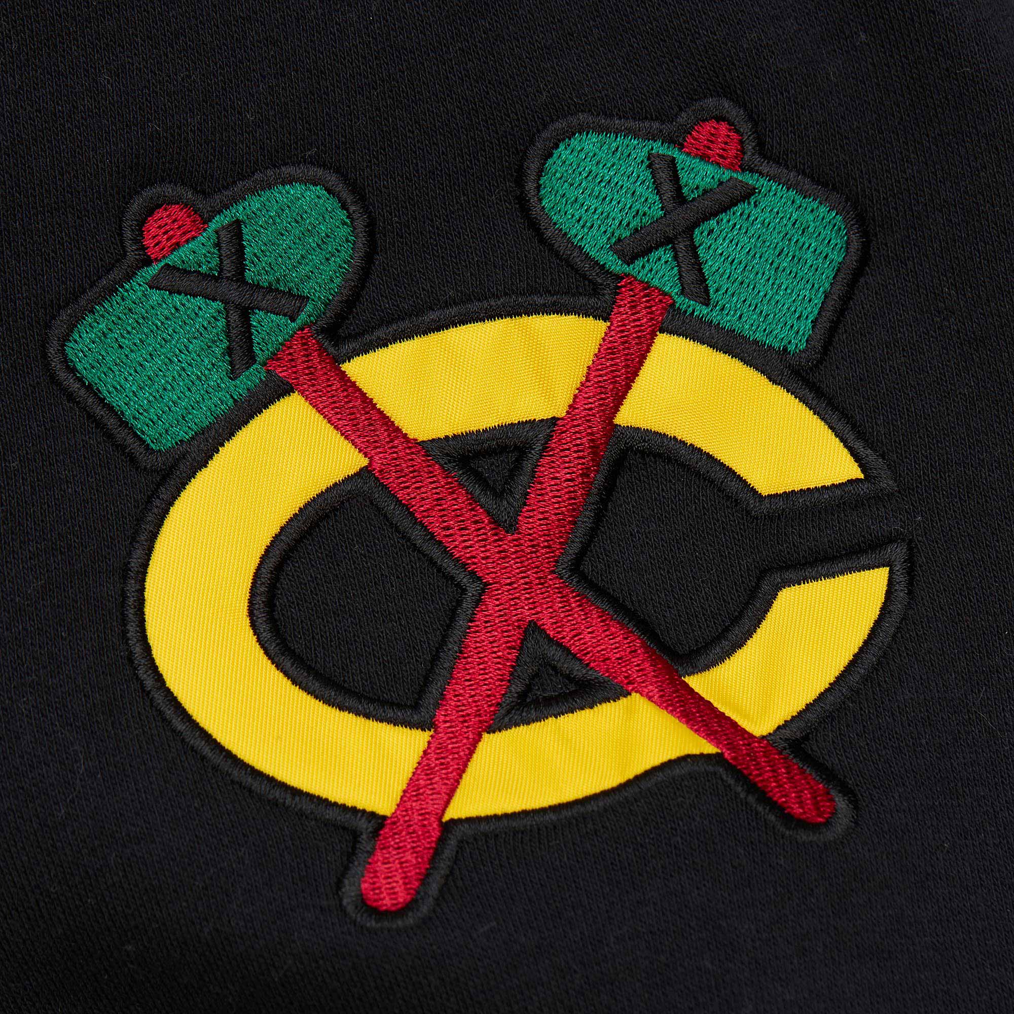 Chicago Blackhawks Mitchell & Ness All Over 4.0 Crewneck Sweatshirt - Image 4