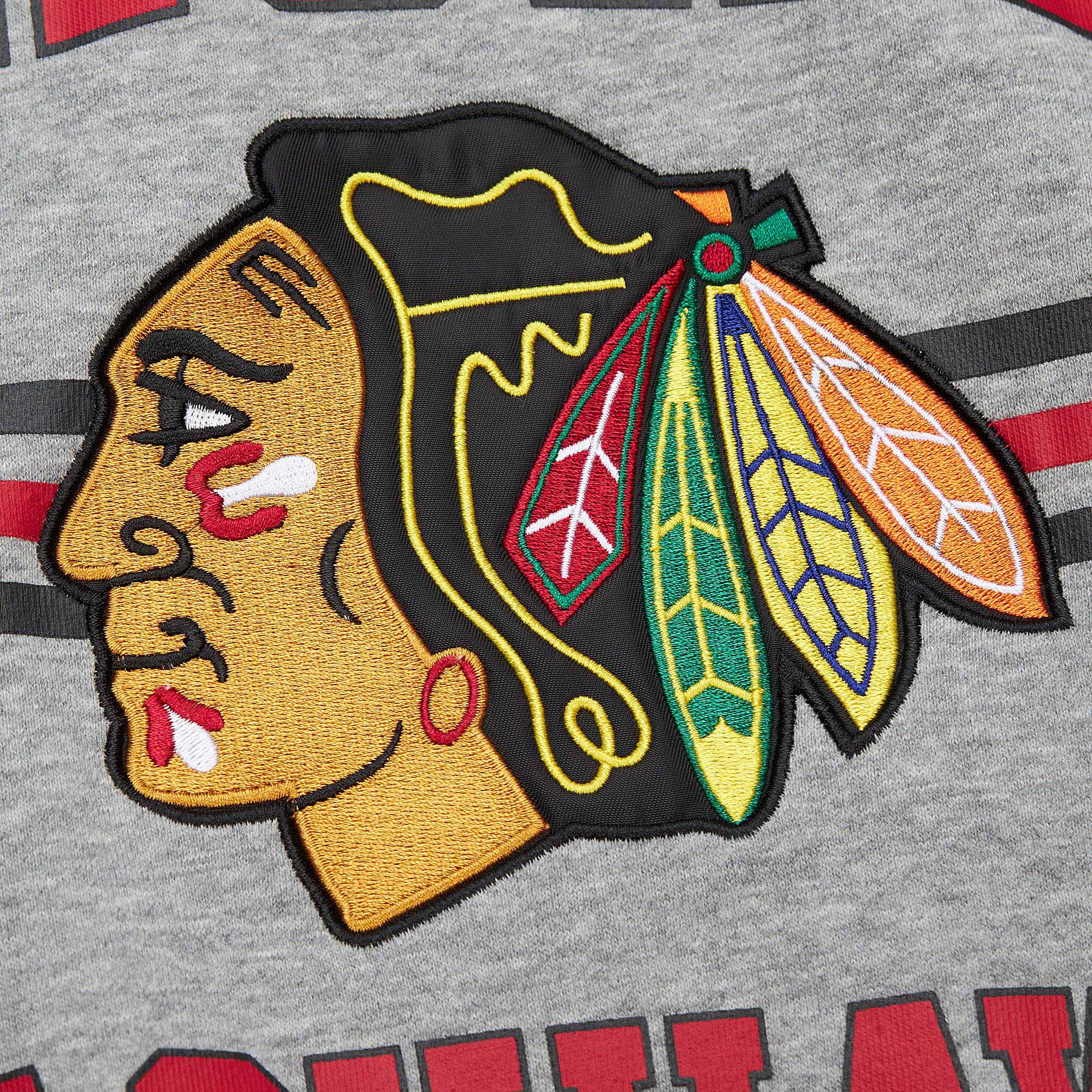 Chicago Blackhawks Mitchell & Ness All Over 4.0 Crewneck Sweatshirt - Image 5