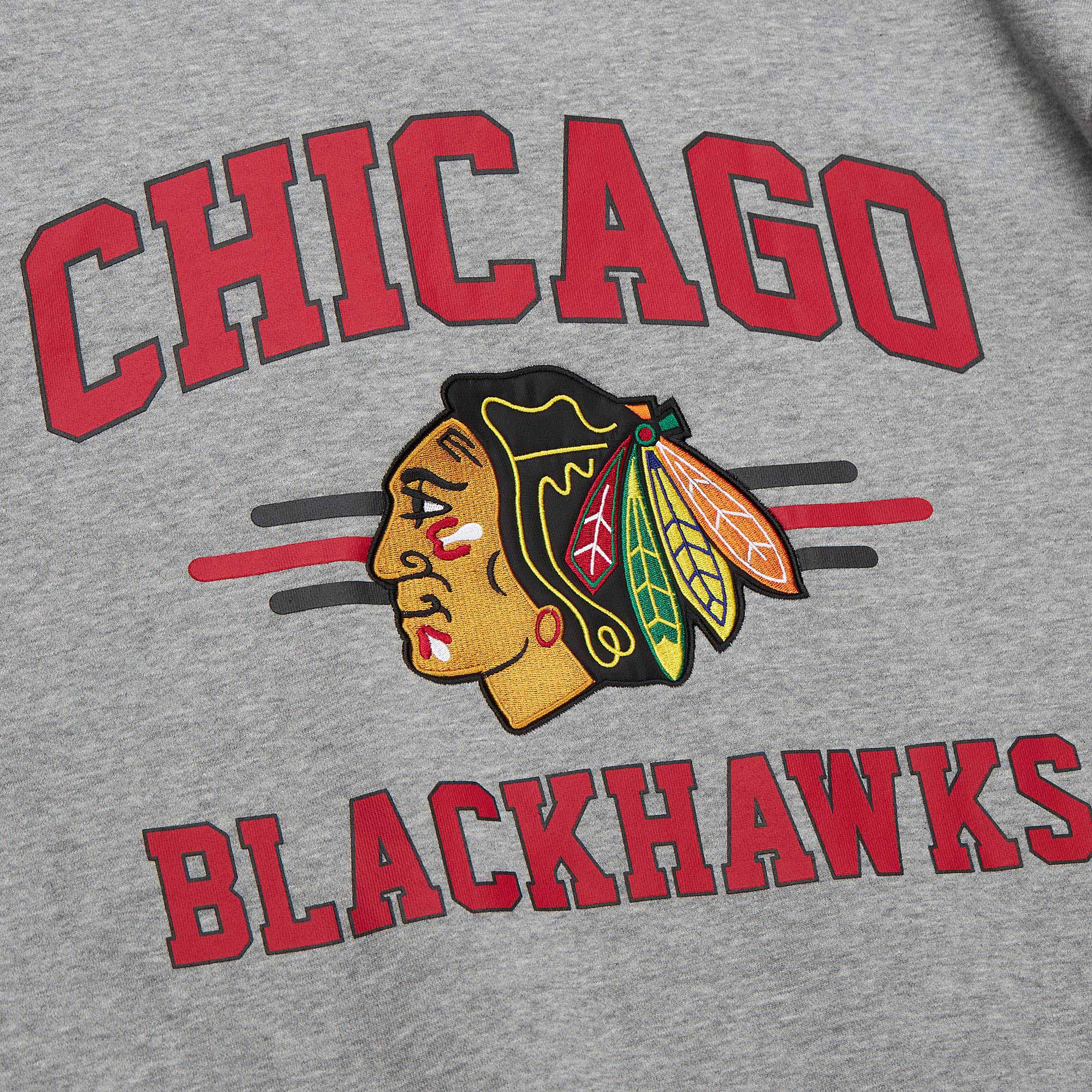 Chicago Blackhawks Mitchell & Ness All Over 4.0 Crewneck Sweatshirt - Image 6