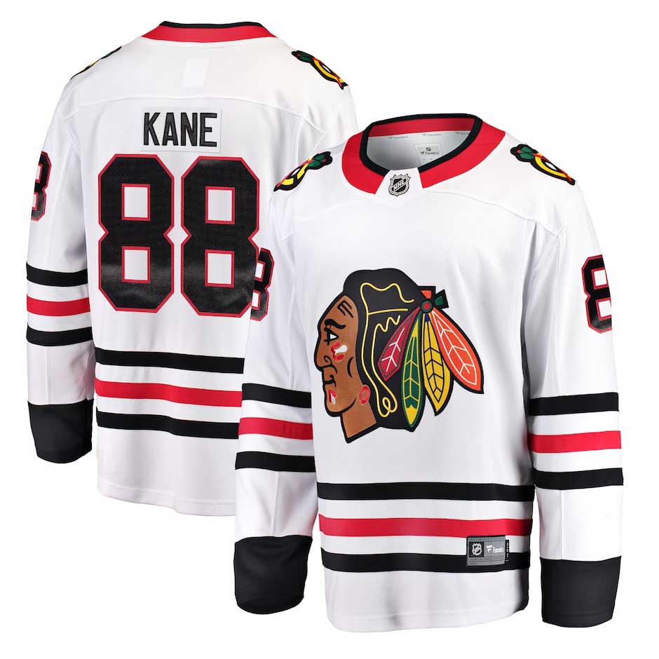Chicago Blackhawks Patrick Kane Road Breakaway Jersey With Authentic Lettering