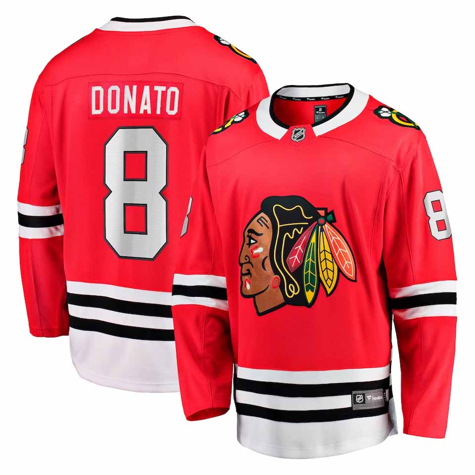 Chicago Blackhawks Ryan Donato Home Breakaway Jersey With Authentic Lettering