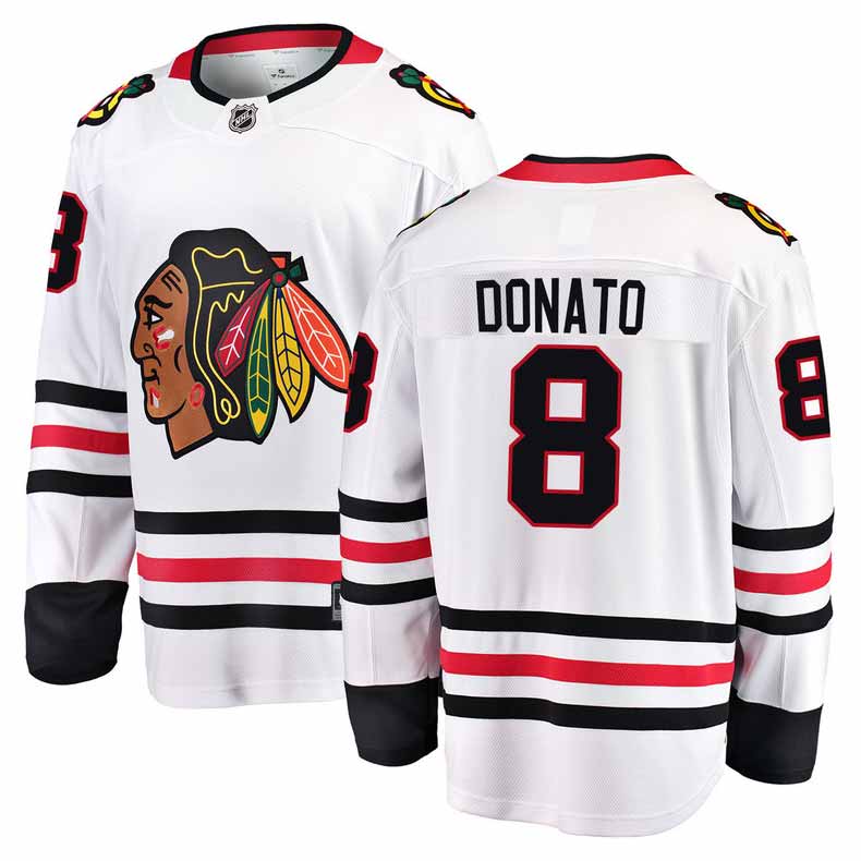 Chicago Blackhawks Ryan Donato Road Breakaway Jersey With Authentic Lettering