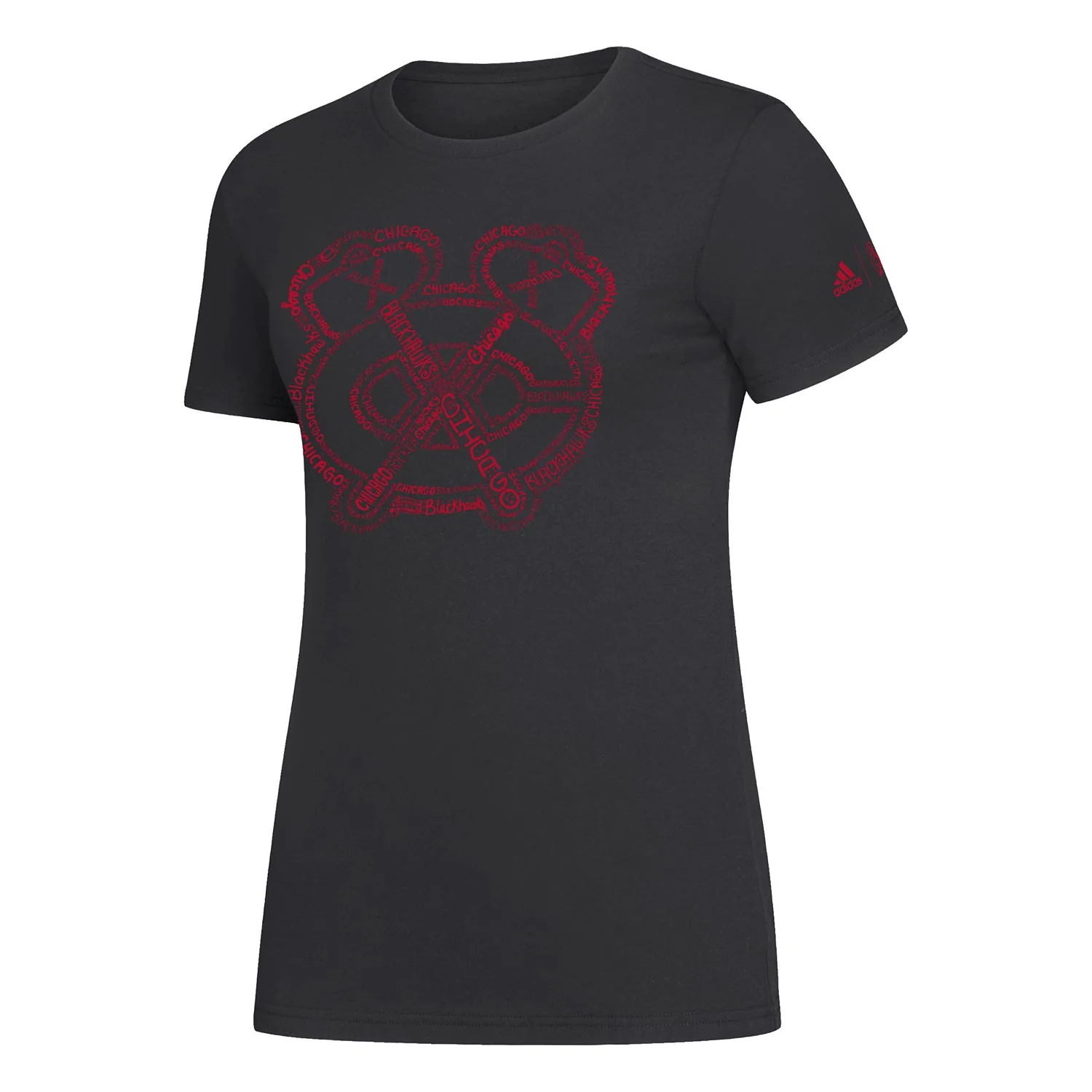 Chicago Blackhawks Women's Knockout Amplifier Logo T-Shirt