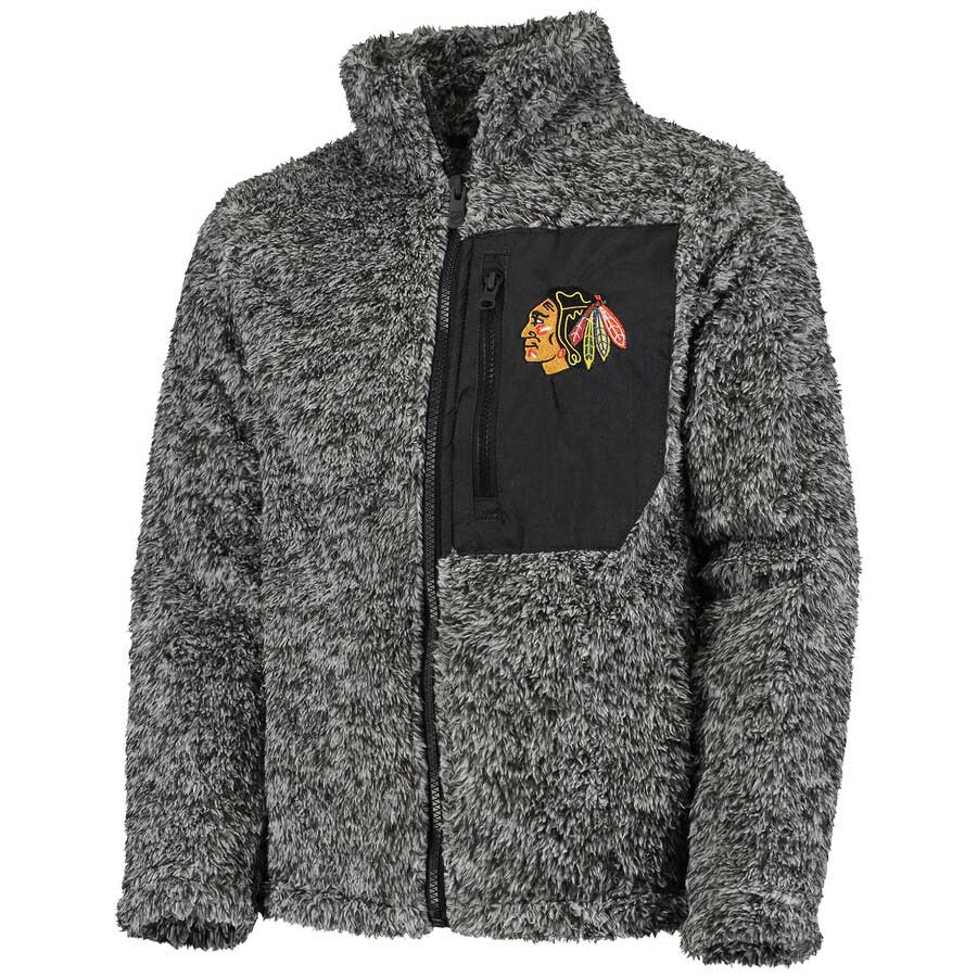 Chicago Blackhawks Youth Girls Teddy Fleece Jacket - Image 2