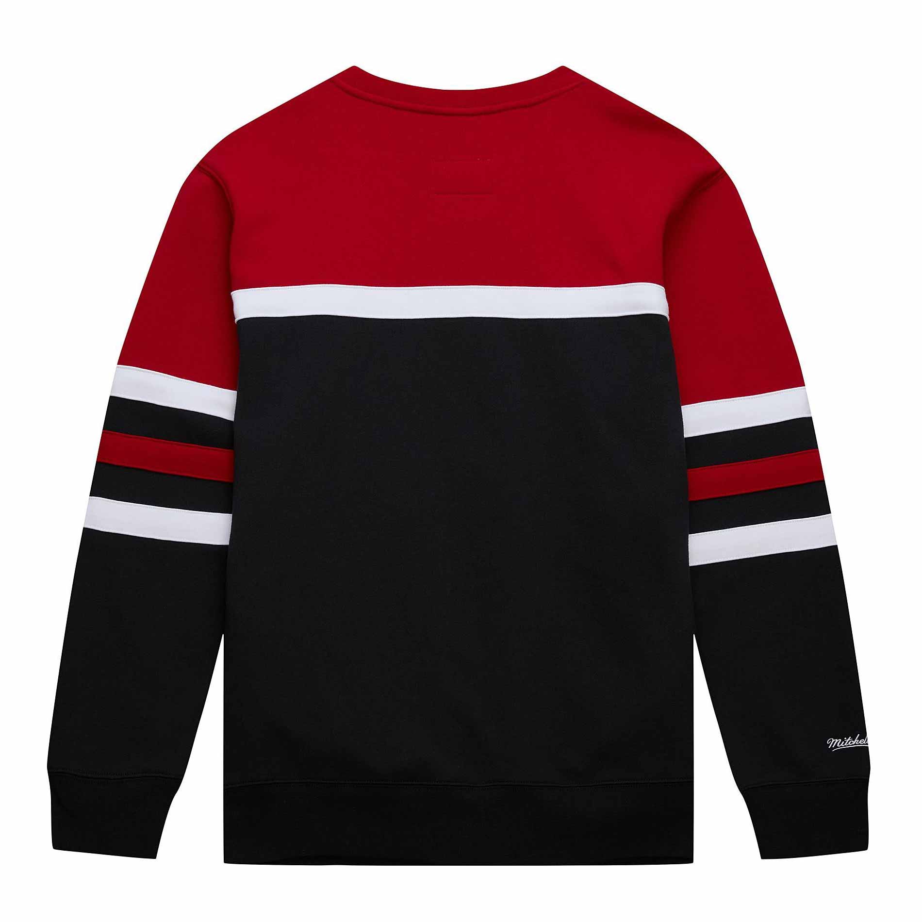 Chicago Bulls Mitchell & Ness Black Head Coach Crewneck Sweatshirt - Image 2