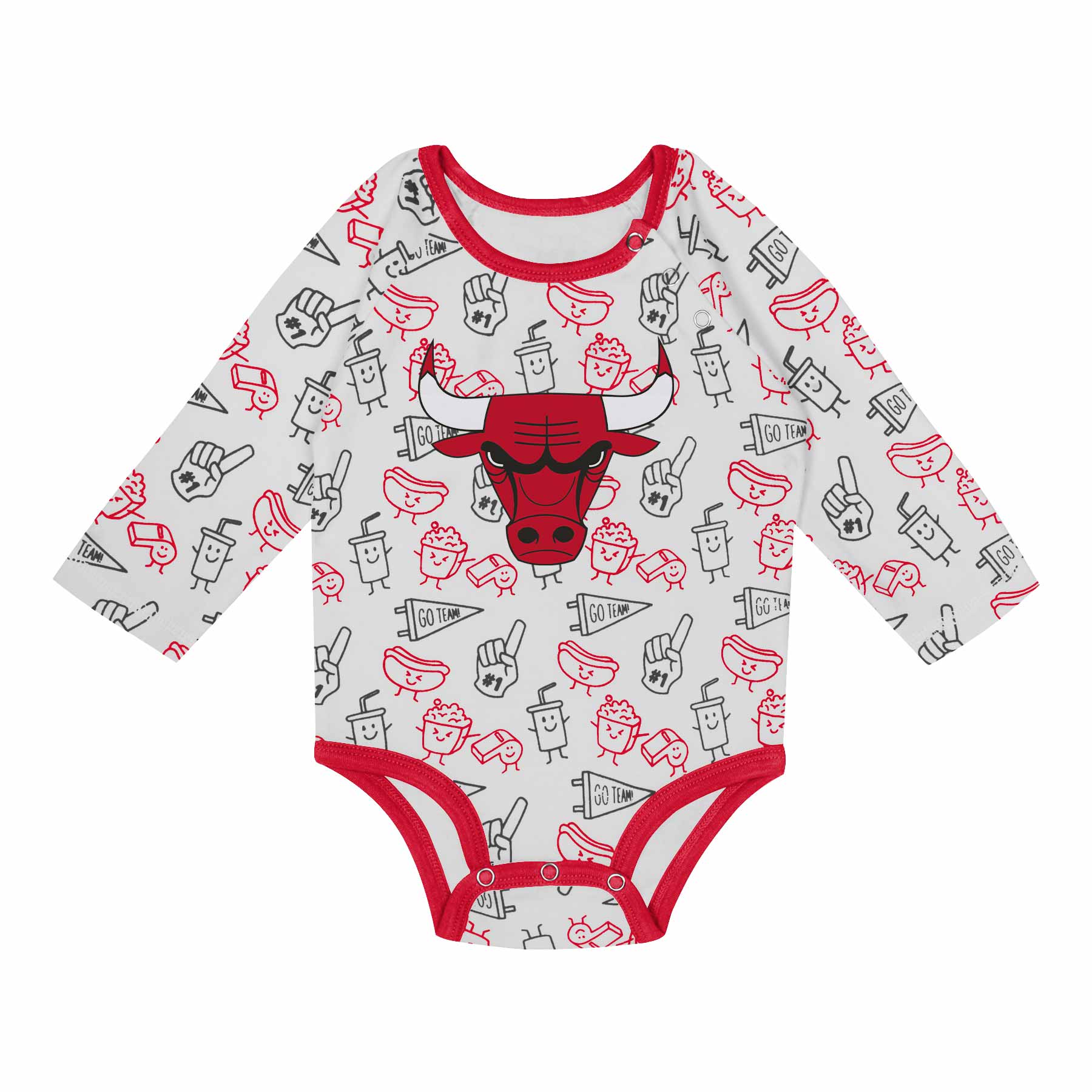 Chicago Bulls Newborn Little Champ Creeper - Image 5