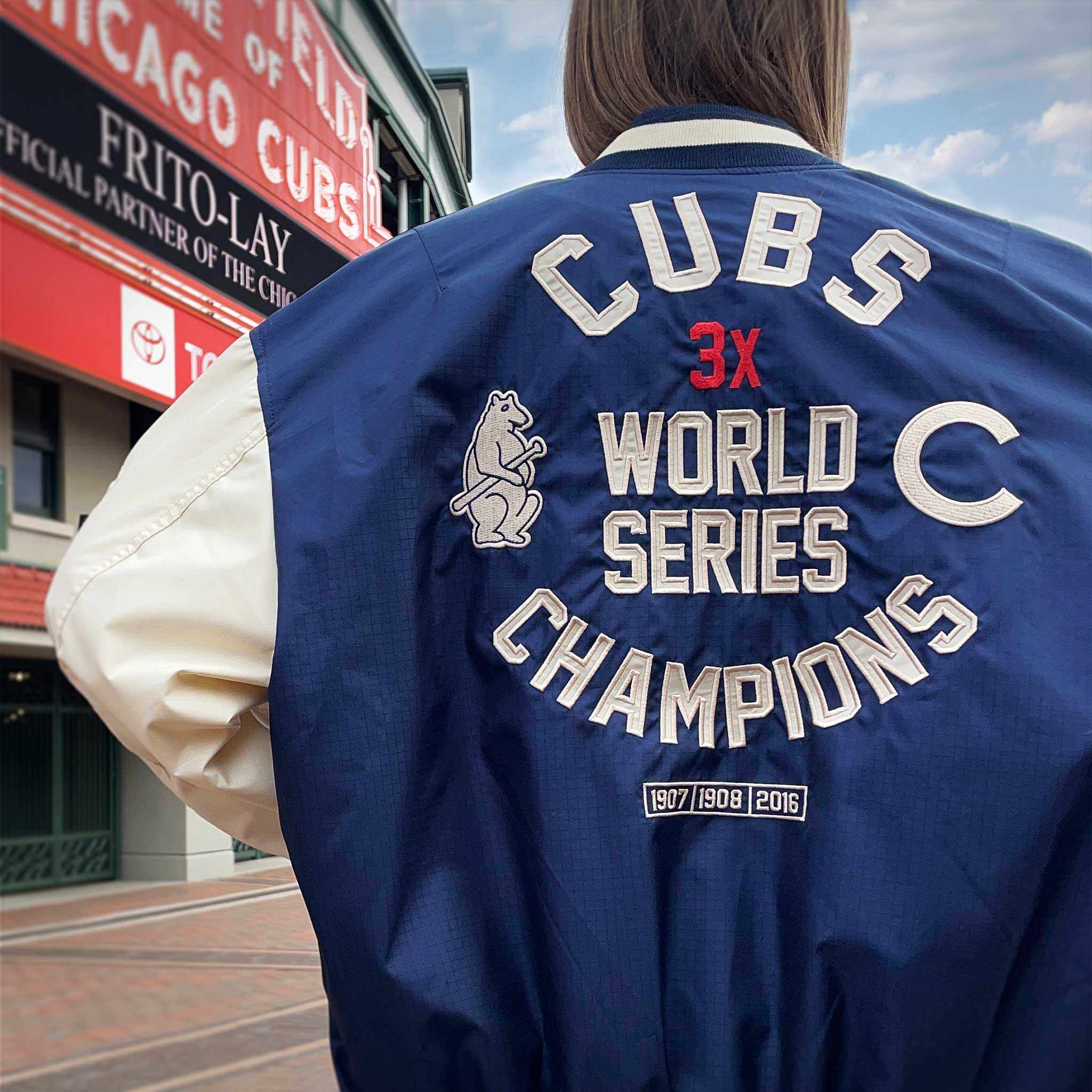 Chicago Cubs 1914 Alpha Industries L-2B Reversible Jacket - Image 2