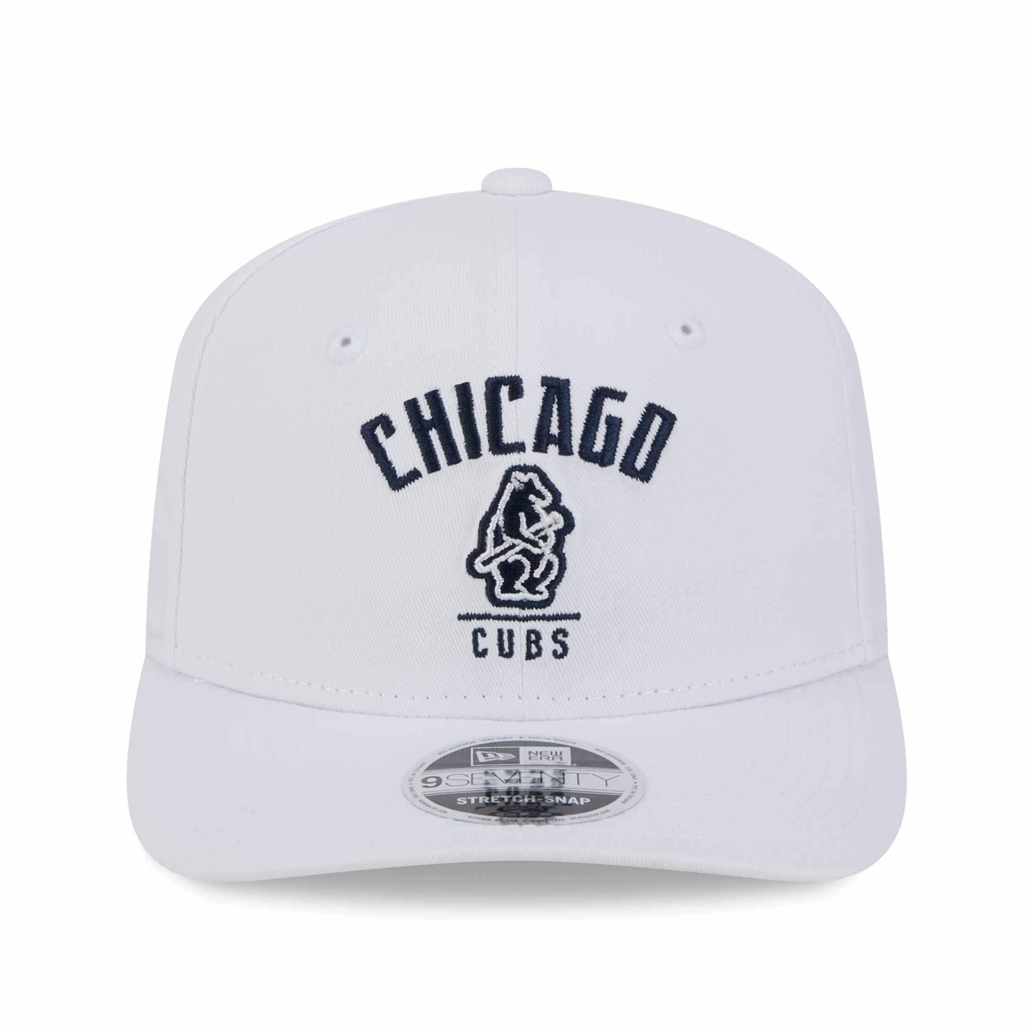 Chicago Cubs 1914 Bear White 9SEVENTY Stretch Snap Adjustable Cap - Image 4