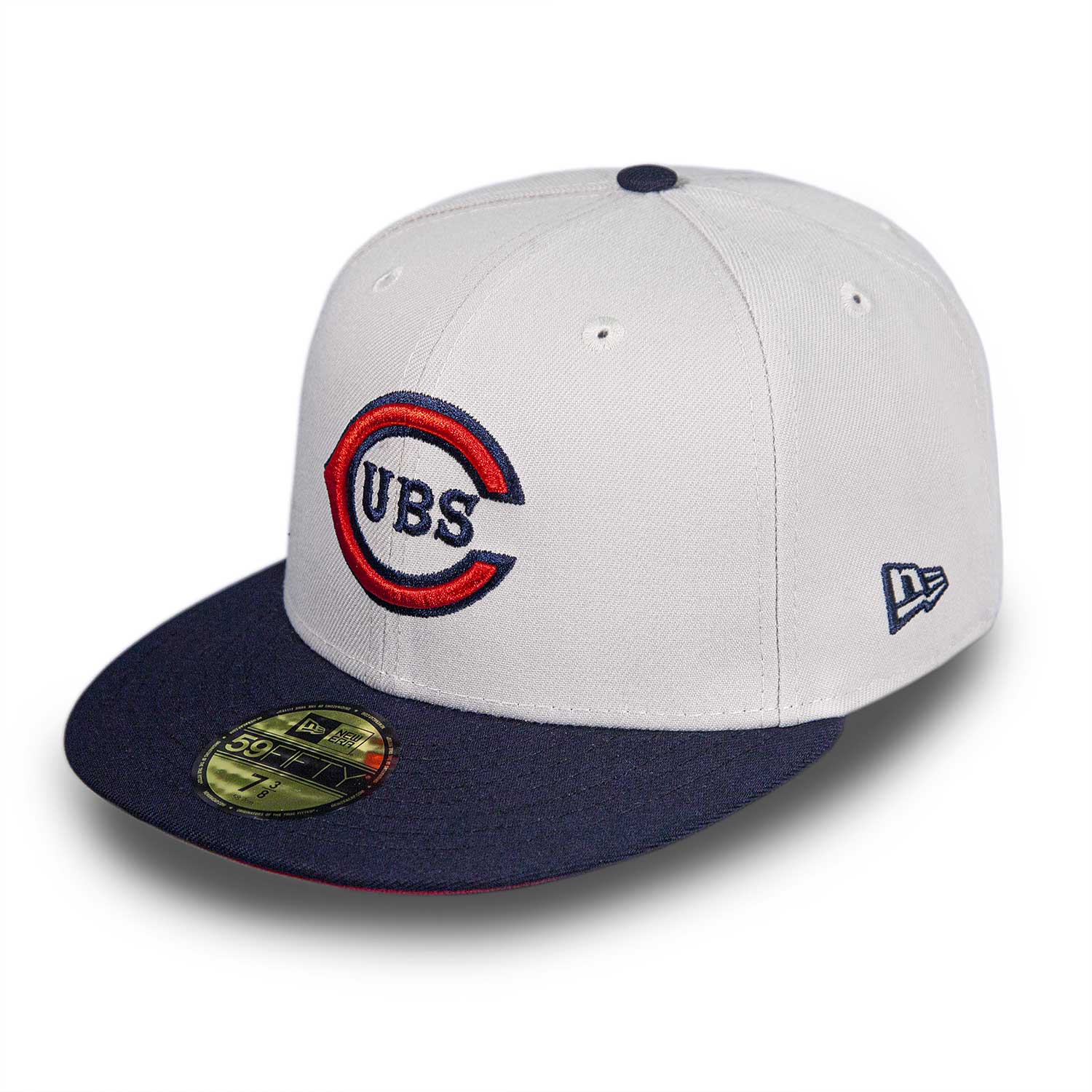 Chicago Cubs 1931 Stone & Navy 59FIFTY Fitted Cap - Image 2
