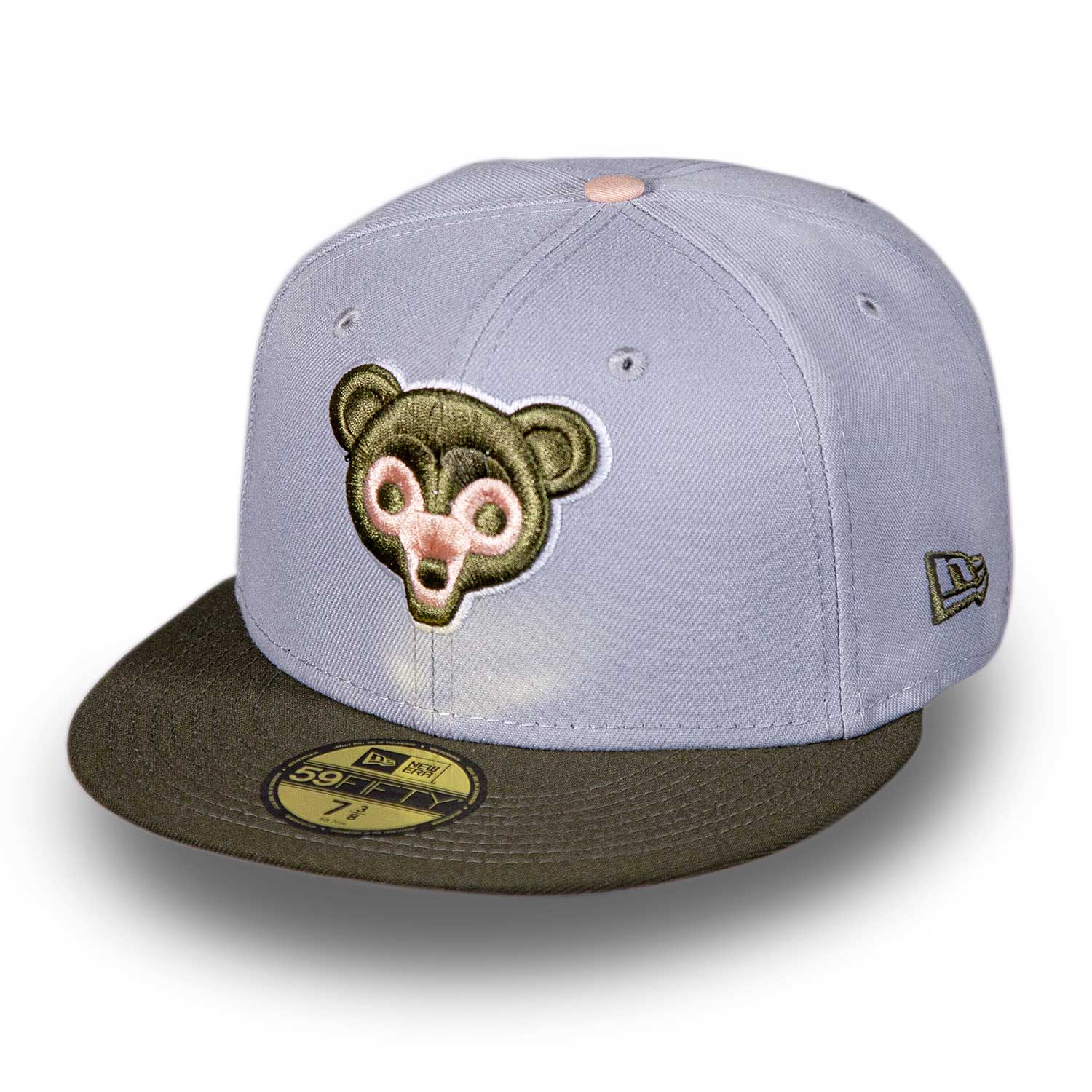 Chicago Cubs 1969 Olive Peach 59FIFTY Fitted Cap - Image 2