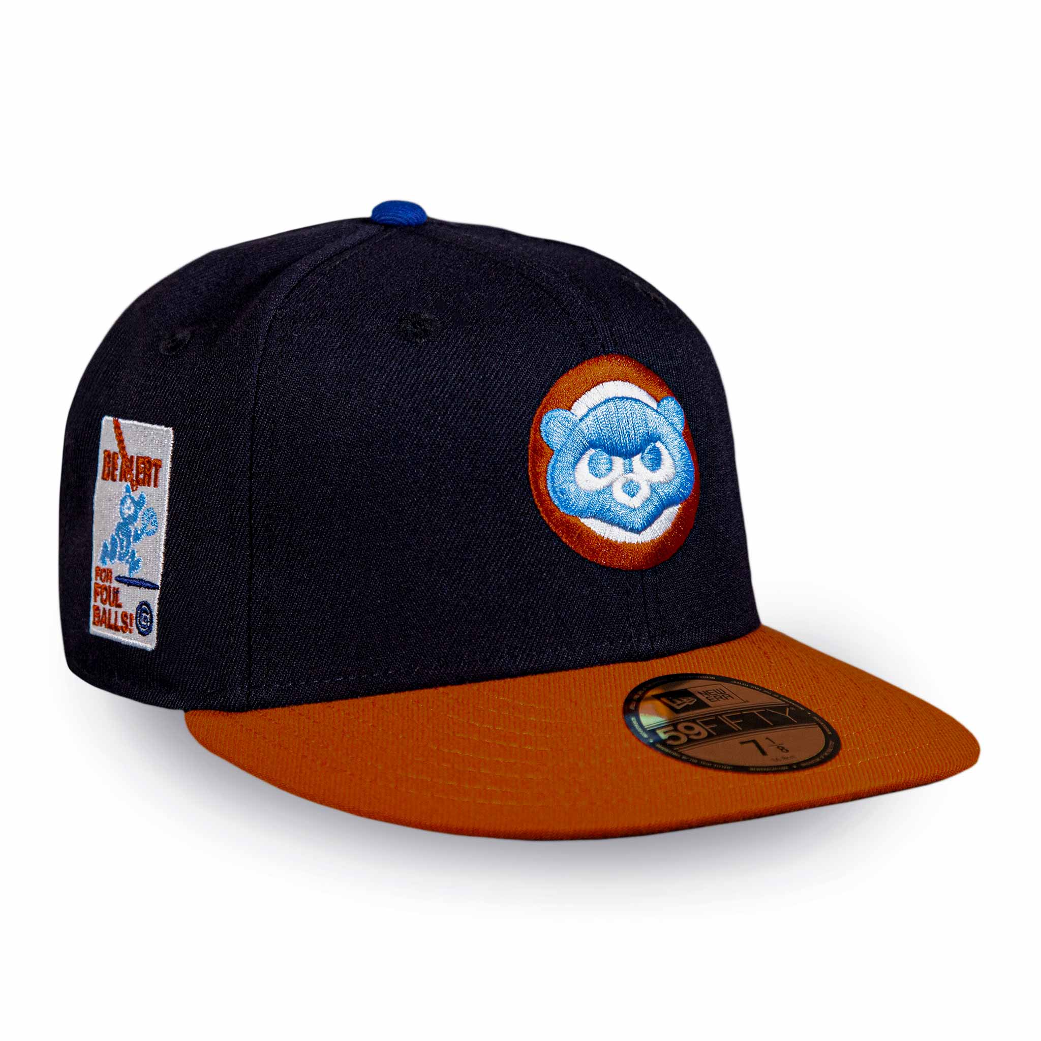 Chicago Cubs 1984 Be Alert Navy Orange 5950 Fitted Cap