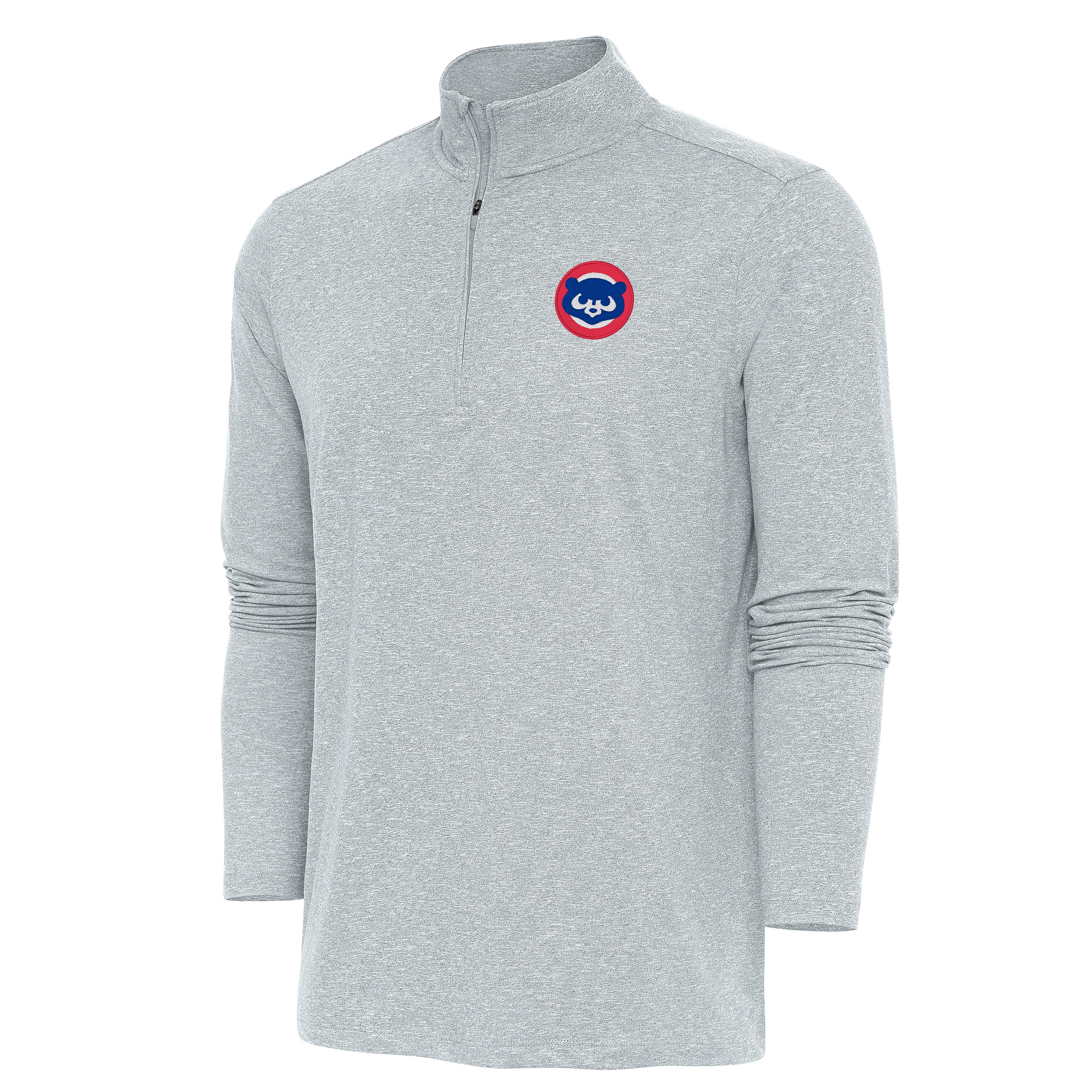 Chicago Cubs 1984 Hunk Grey 1/4-Zip Pullover Sweatshirt