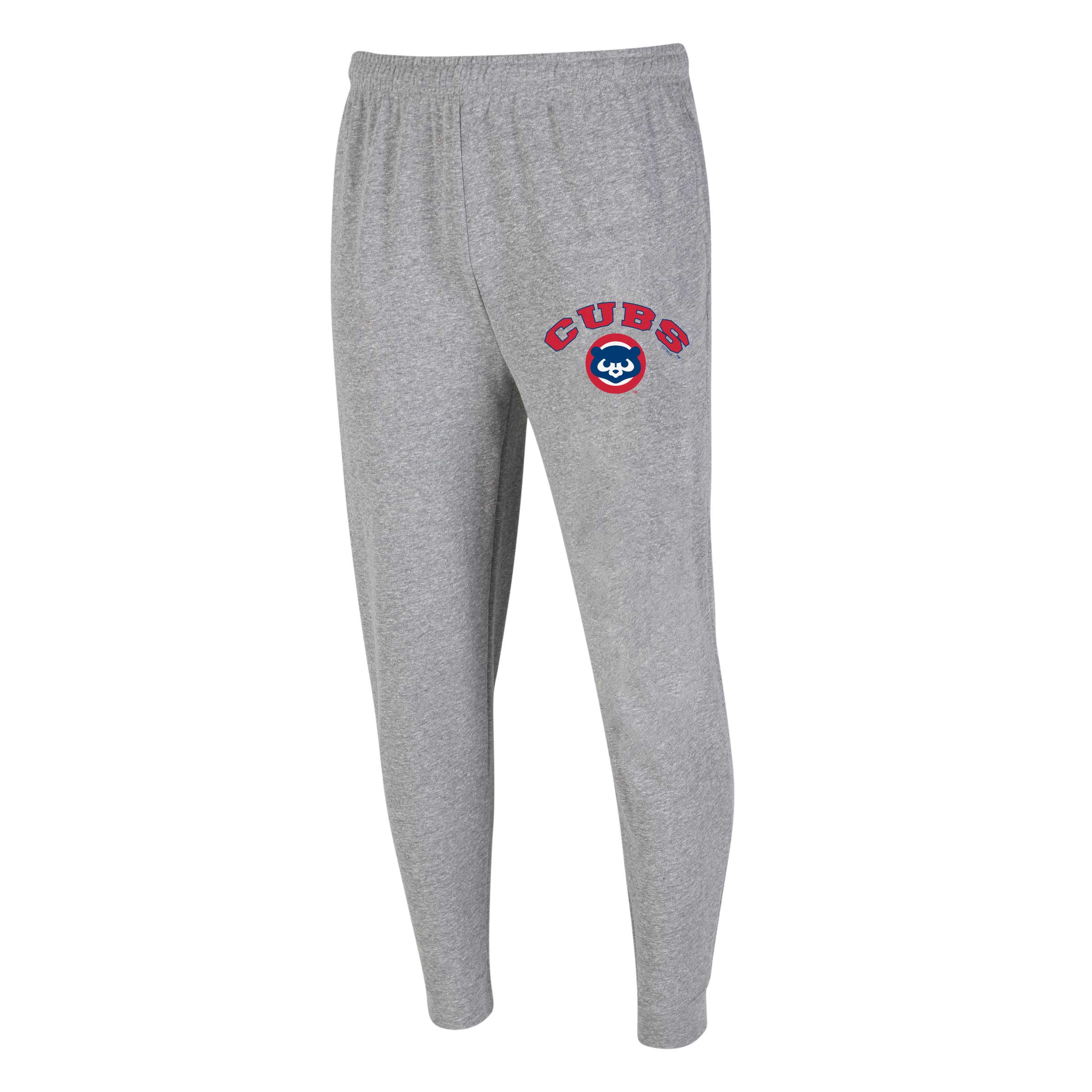 Chicago Cubs 1984 Mainstream Grey Cuffed Sweatpants - Image 2