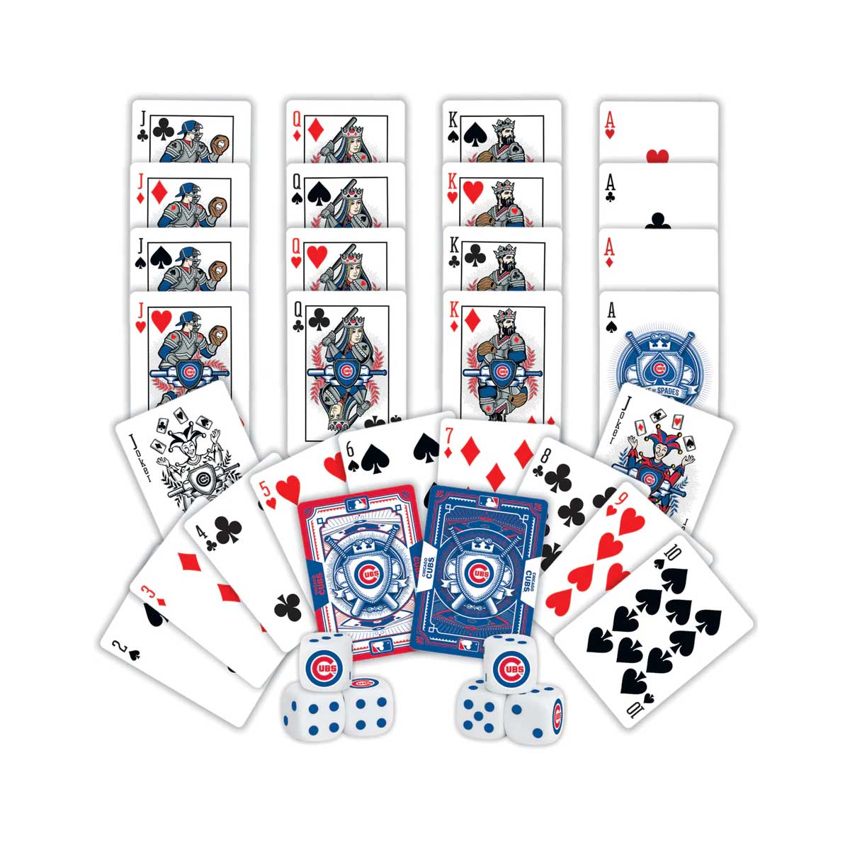 Chicago Cubs 2 Pack Cards & Dice Set - Image 2