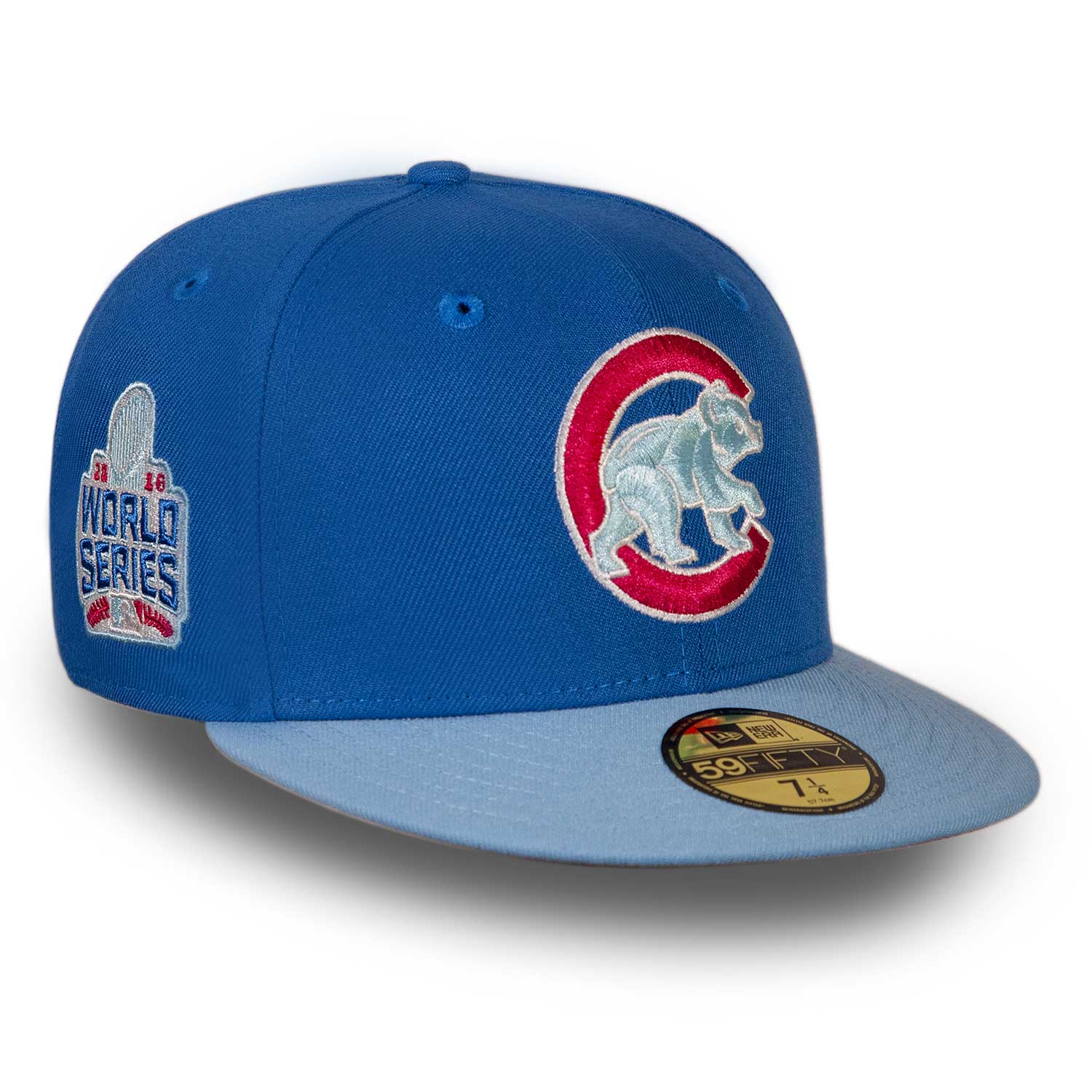 Chicago Cubs 2016 World Series Royal Walking Bear 59FIFTY Fitted Cap