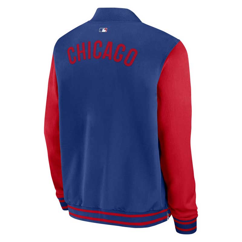 Chicago Cubs 2025 Nike Authentic Collection Bomber Jacket - Image 3