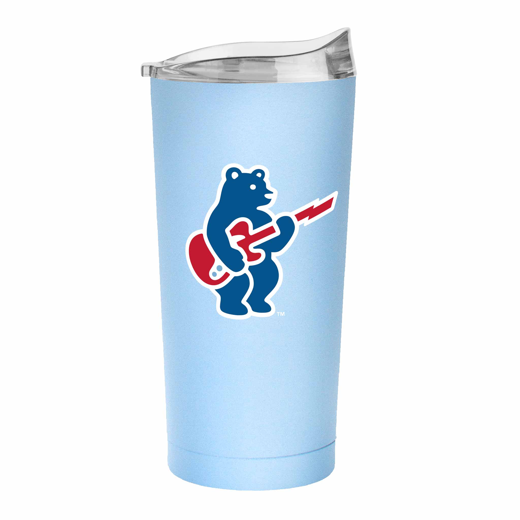 Chicago Cubs 20oz Baby Blue Alt 2 Rock Bear Logo Tumbler - Image 3