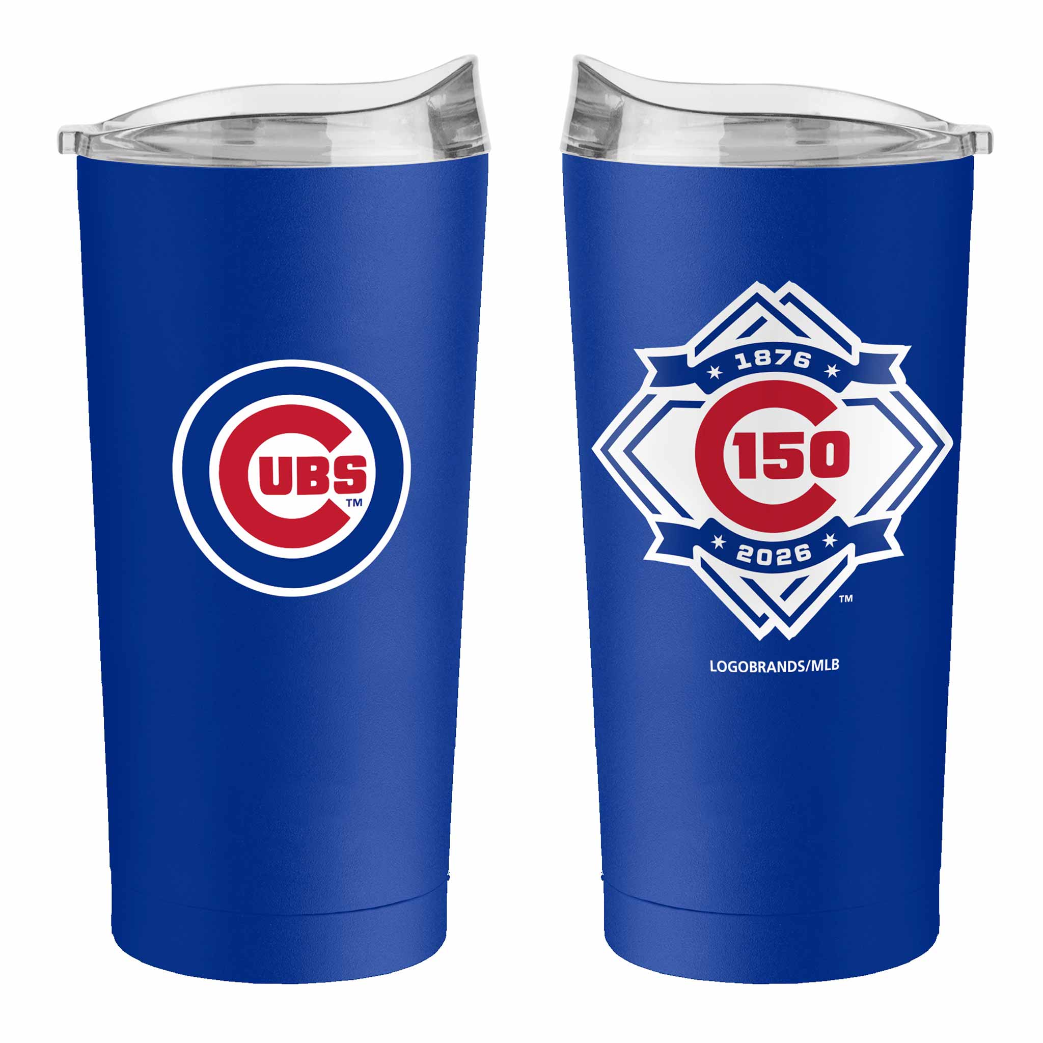 Chicago Cubs 20oz Royal Bullseye 150 Year Logo Tumbler