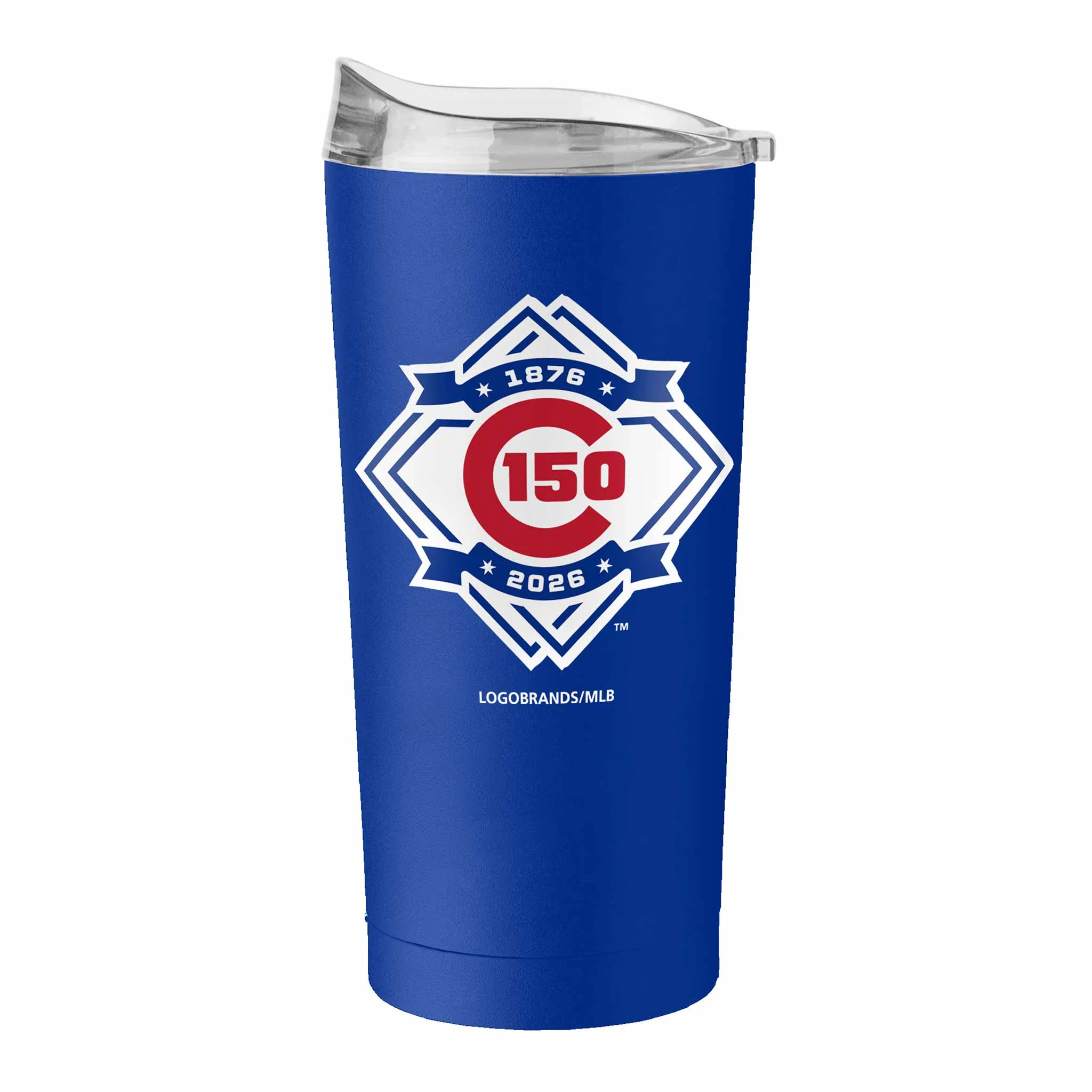 Chicago Cubs 20oz Royal Bullseye 150 Year Logo Tumbler - Image 3
