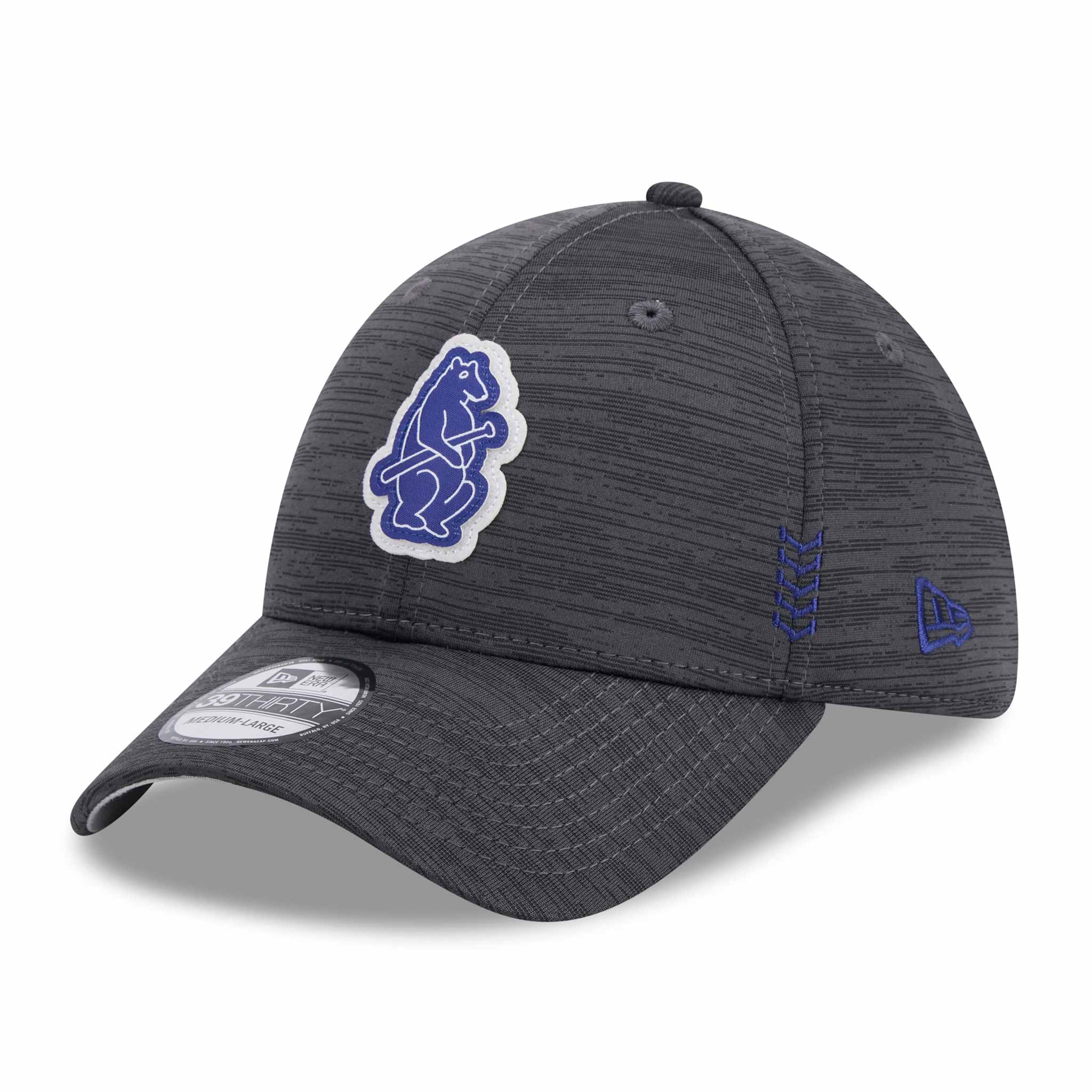 Chicago Cubs 3930 Clubhouse 1914 Charcoal Stretch Fit Cap