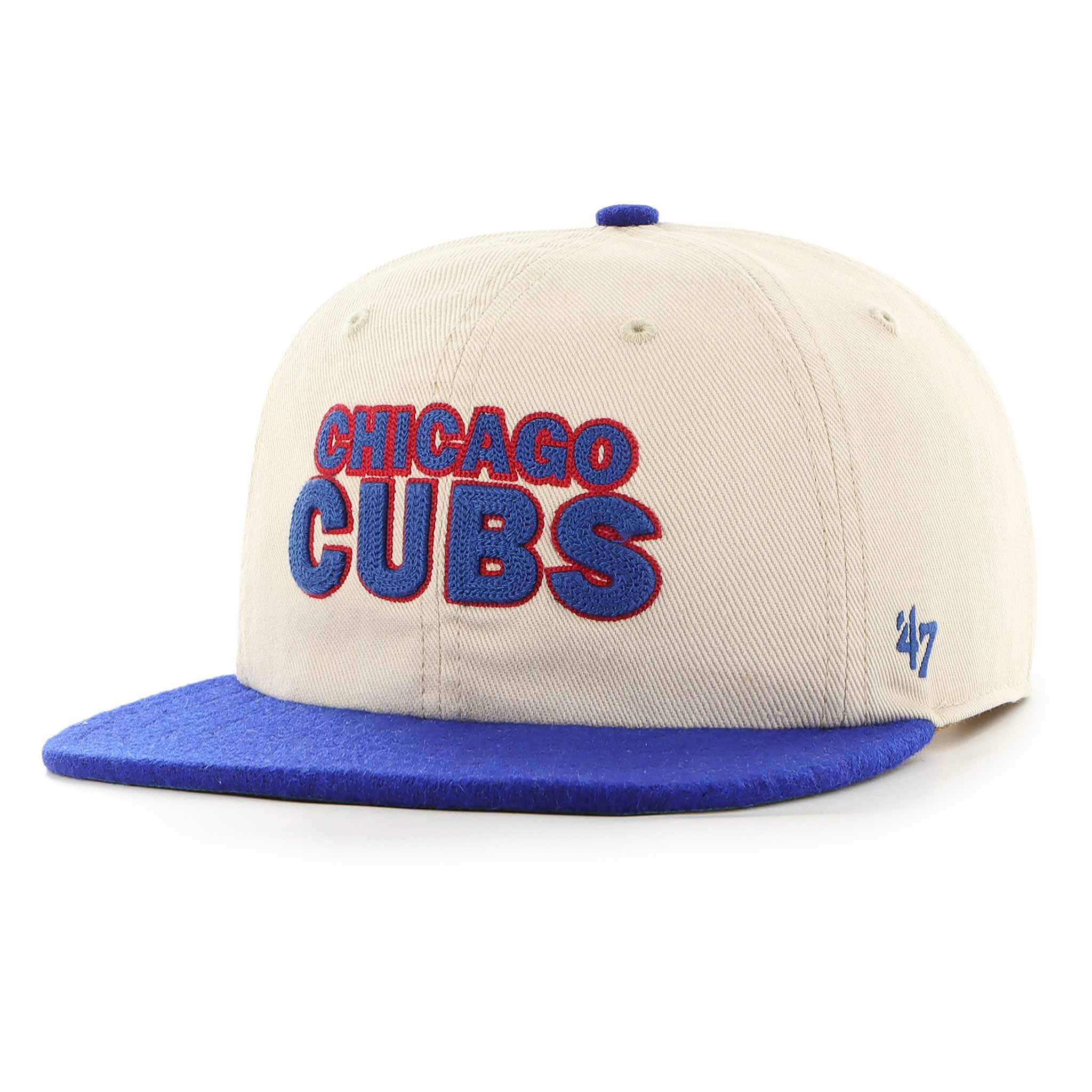 Chicago Cubs 47 Brand Fieldstone Captain Adjustable Snapback Cap