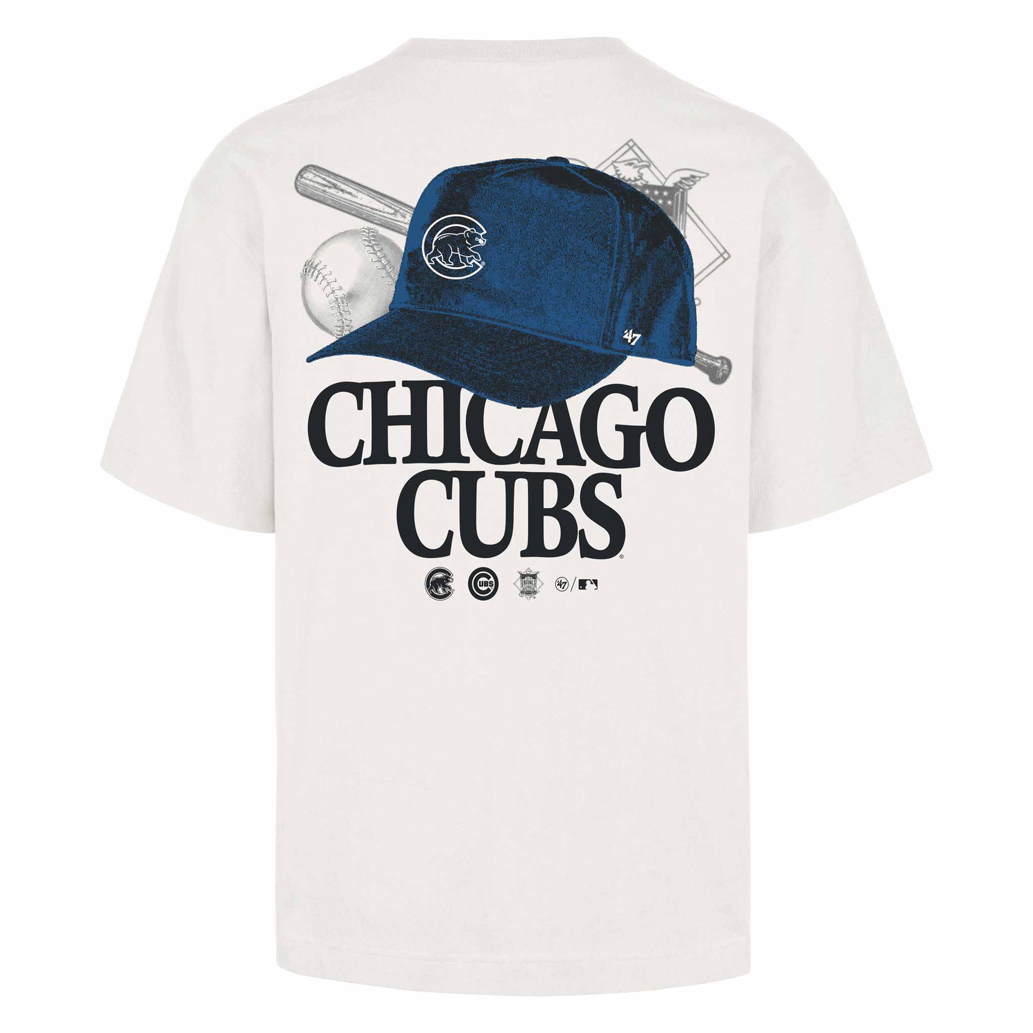 Chicago Cubs 47 Brand In The Paper Foundation Short Sleeve T Shirt - Image 3