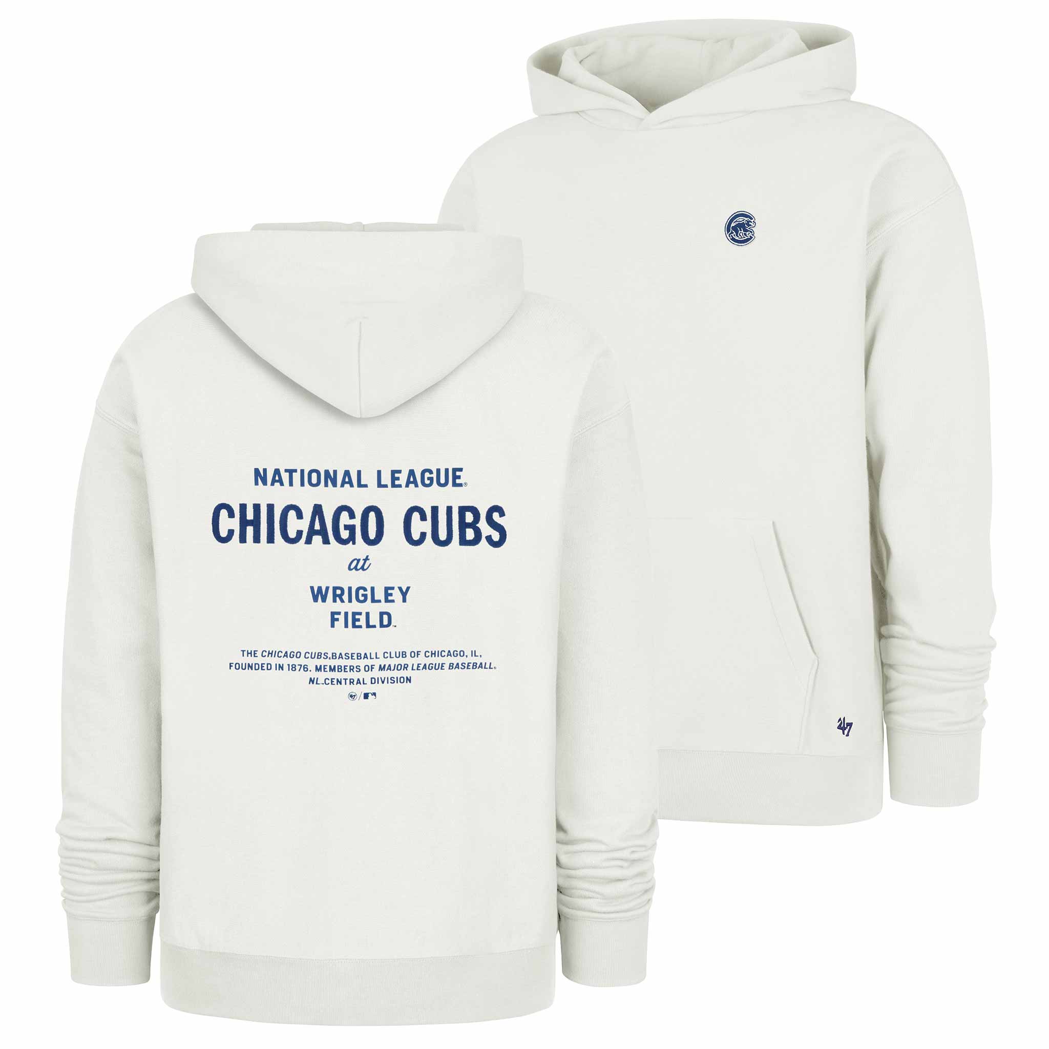 Chicago Cubs 47 Brand Leon Foundation Hooded Sweatshirt