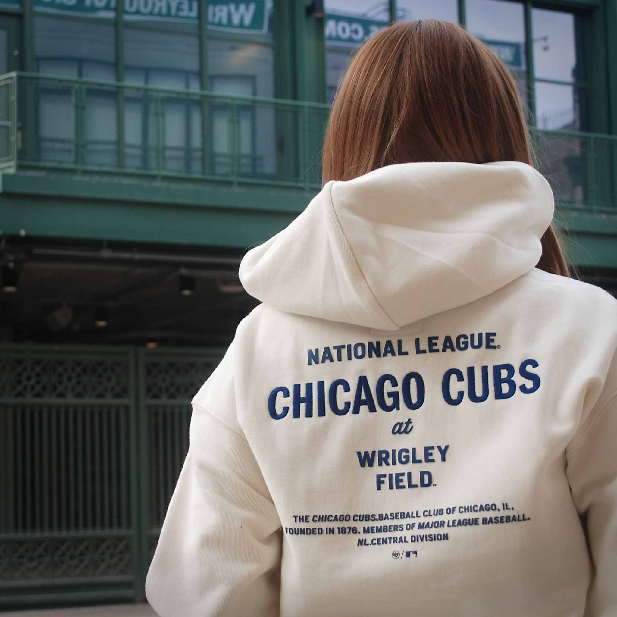 Chicago Cubs 47 Brand Leon Foundation Hooded Sweatshirt - Image 4