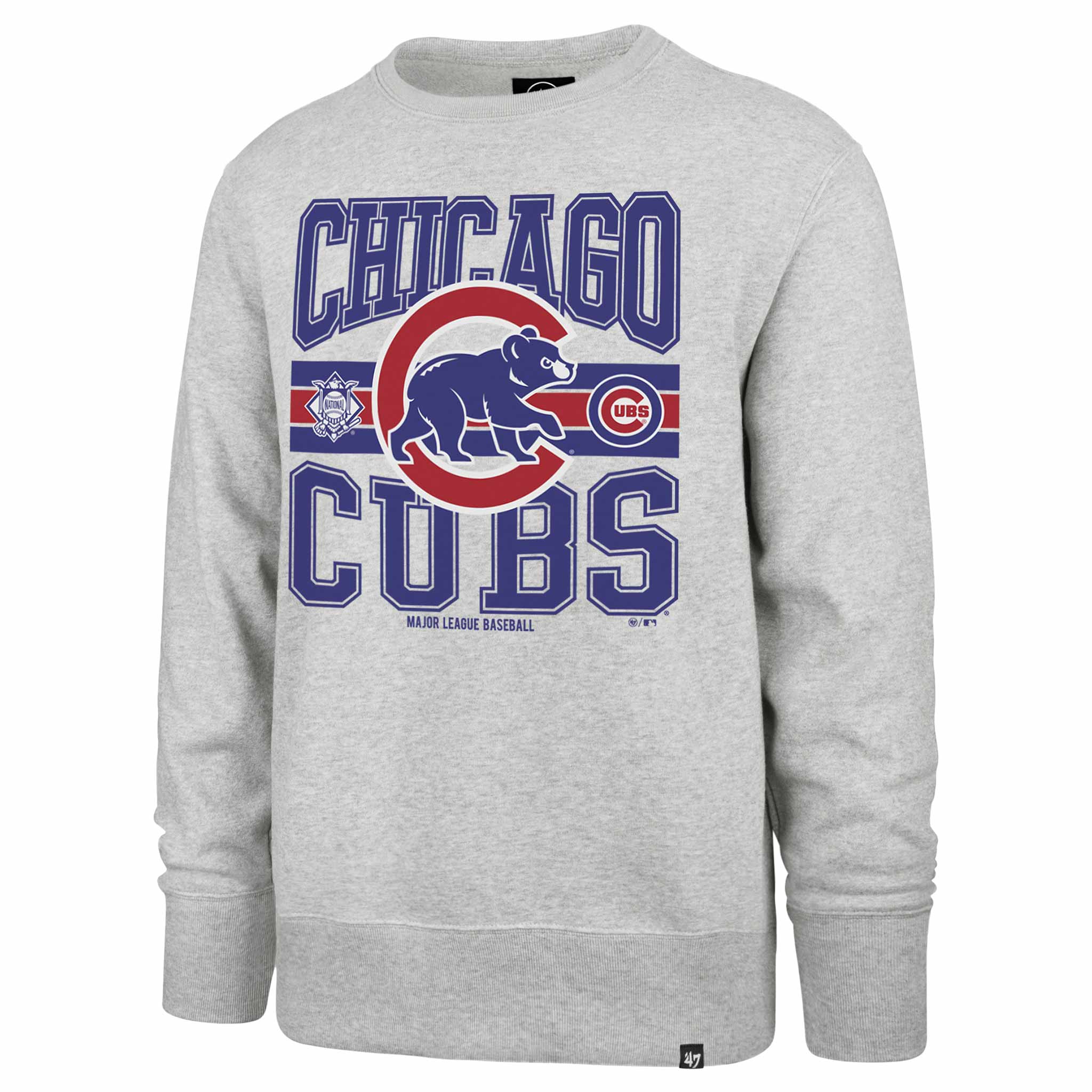 Chicago Cubs 47 Brand Letters Headline Crewneck Sweatshirt
