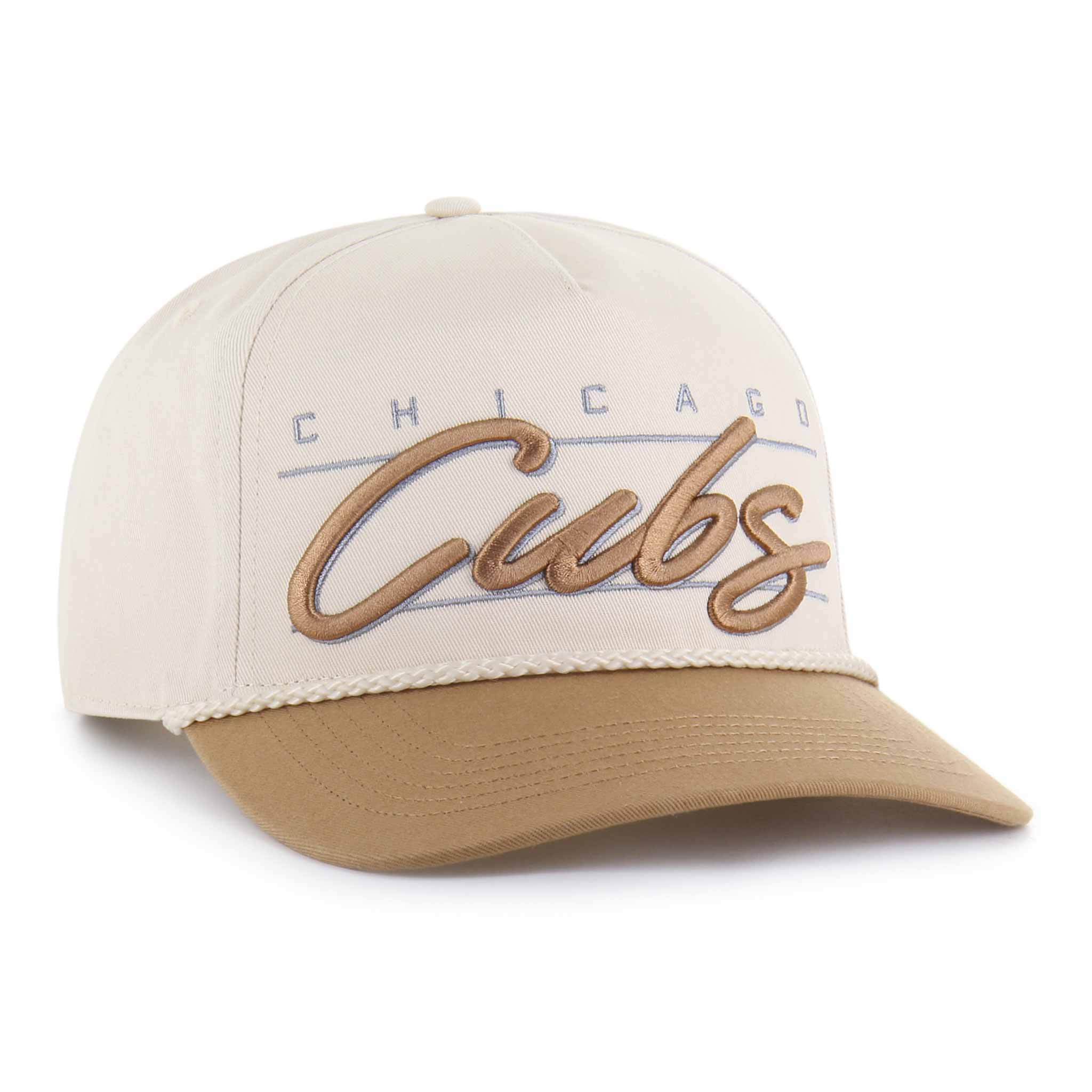 Chicago Cubs 47 Brand Natural Condor Twill Hitch Adjustable Cap - Image 3