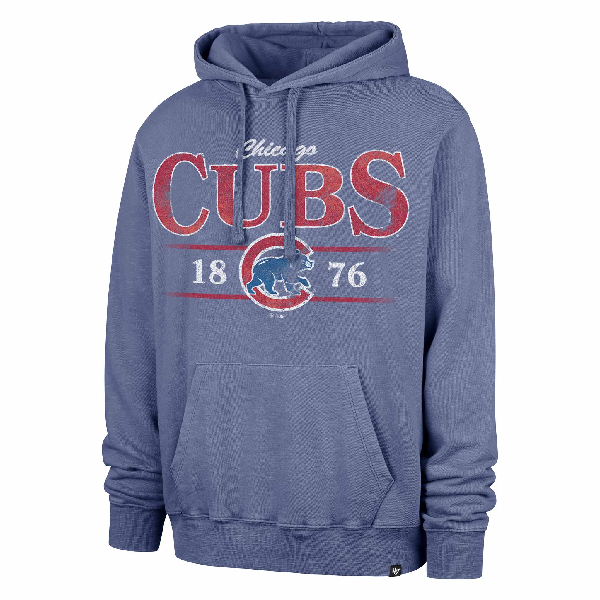 Chicago Cubs 47 Brand Reclaimed Slub French Terry Hooded Sweatshirt