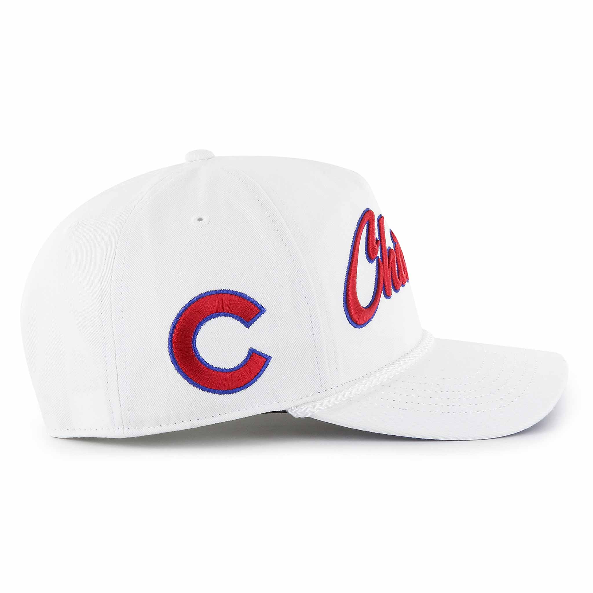 Chicago Cubs 47 Brand White Overhand Hitch Snapback Adjustable Cap - Image 4