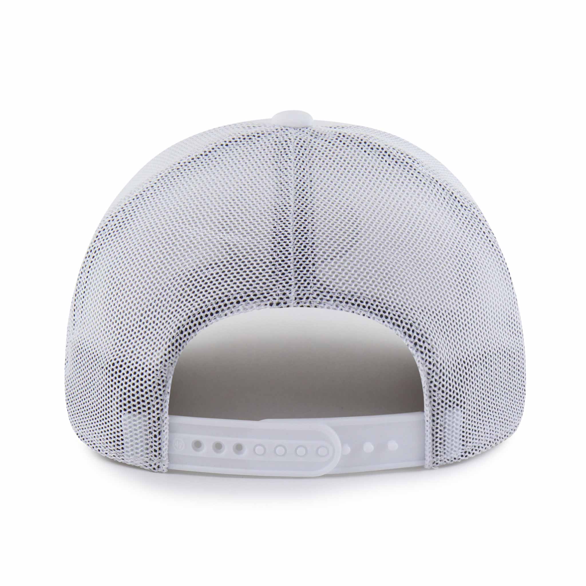 Chicago Cubs 47 Brand White Strand Trucker Adjustable Cap - Image 2