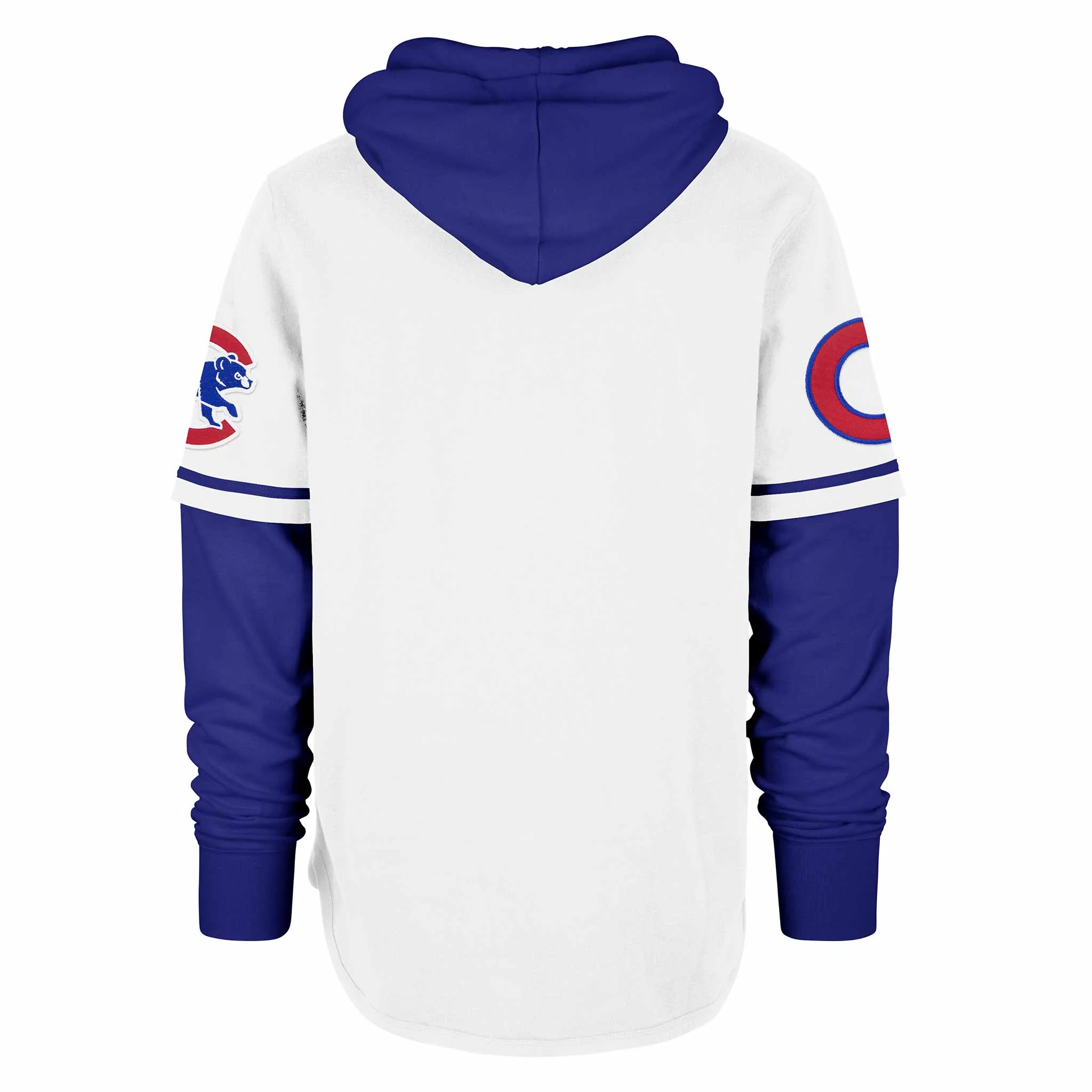 Chicago Cubs 47 Brand White Trifecta Shortstop Hooded Sweatshirt - Image 2