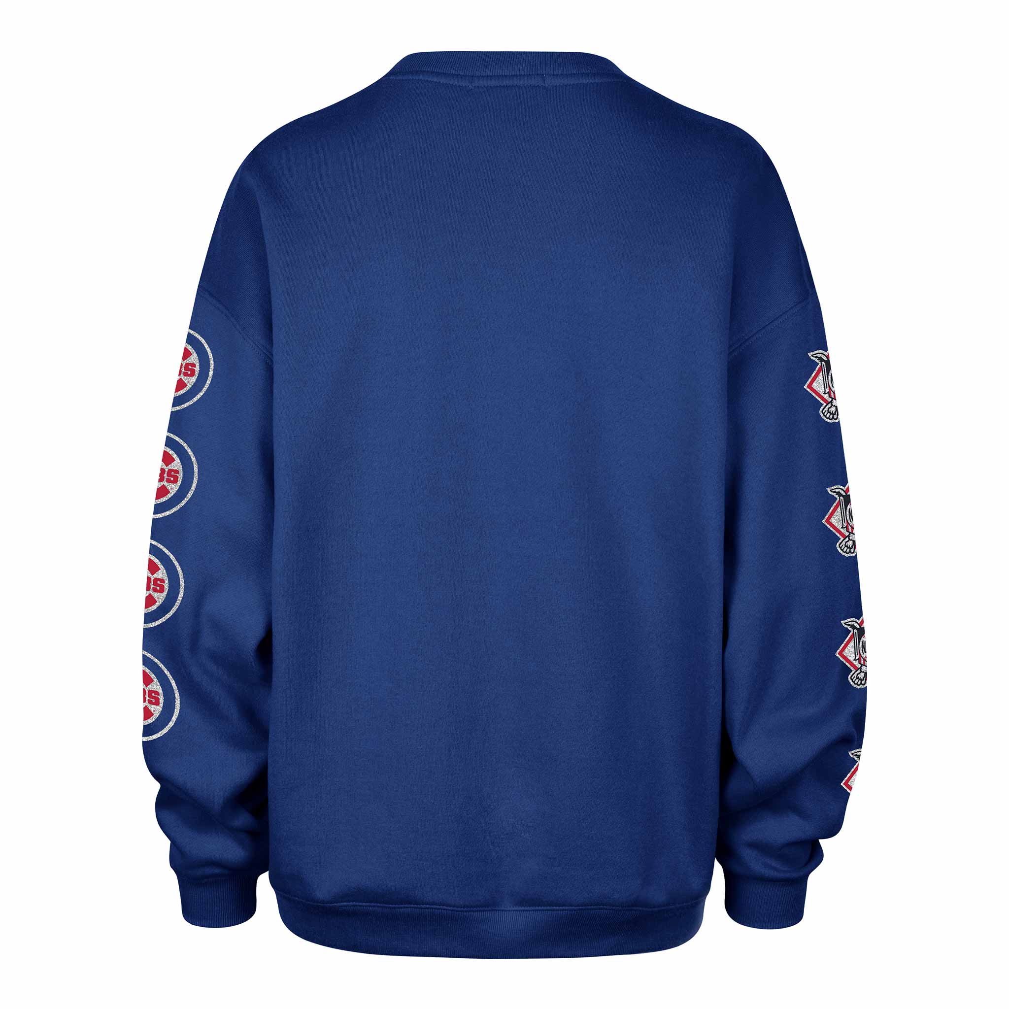Chicago Cubs 47 Brand Women's Go Big Oversized Crewneck Sweatshirt - Image 2