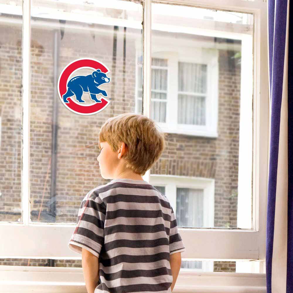 Chicago Cubs 8 x 8 Walking Bear Logo Die-Cut Decal - Image 2