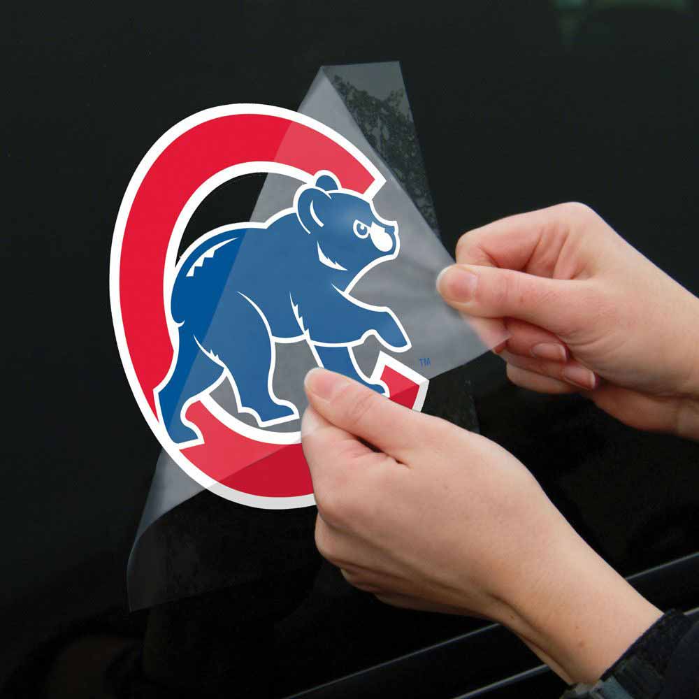 Chicago Cubs 8 x 8 Walking Bear Logo Die-Cut Decal - Image 3