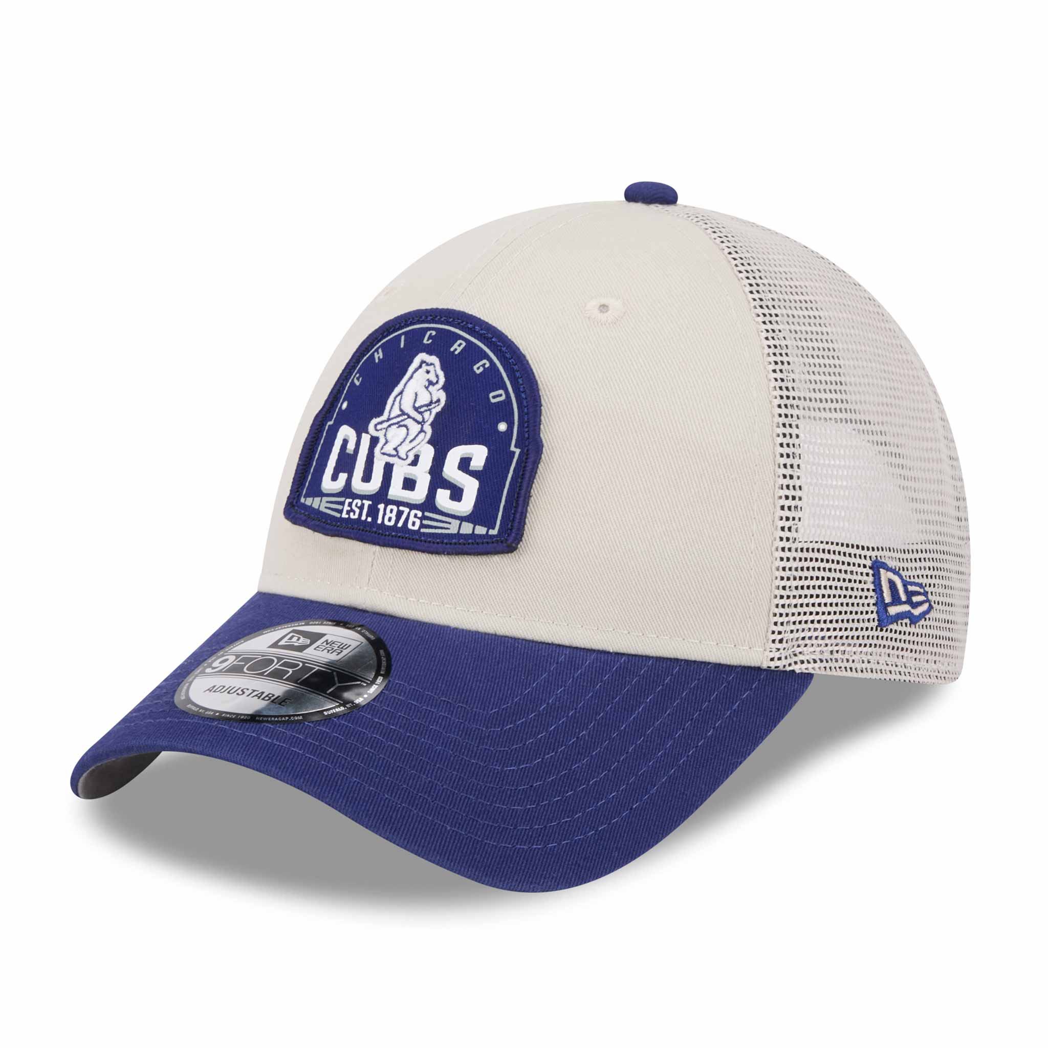 Chicago Cubs 9FORTY 1914 Khaki Tri Tone Trucker Cap
