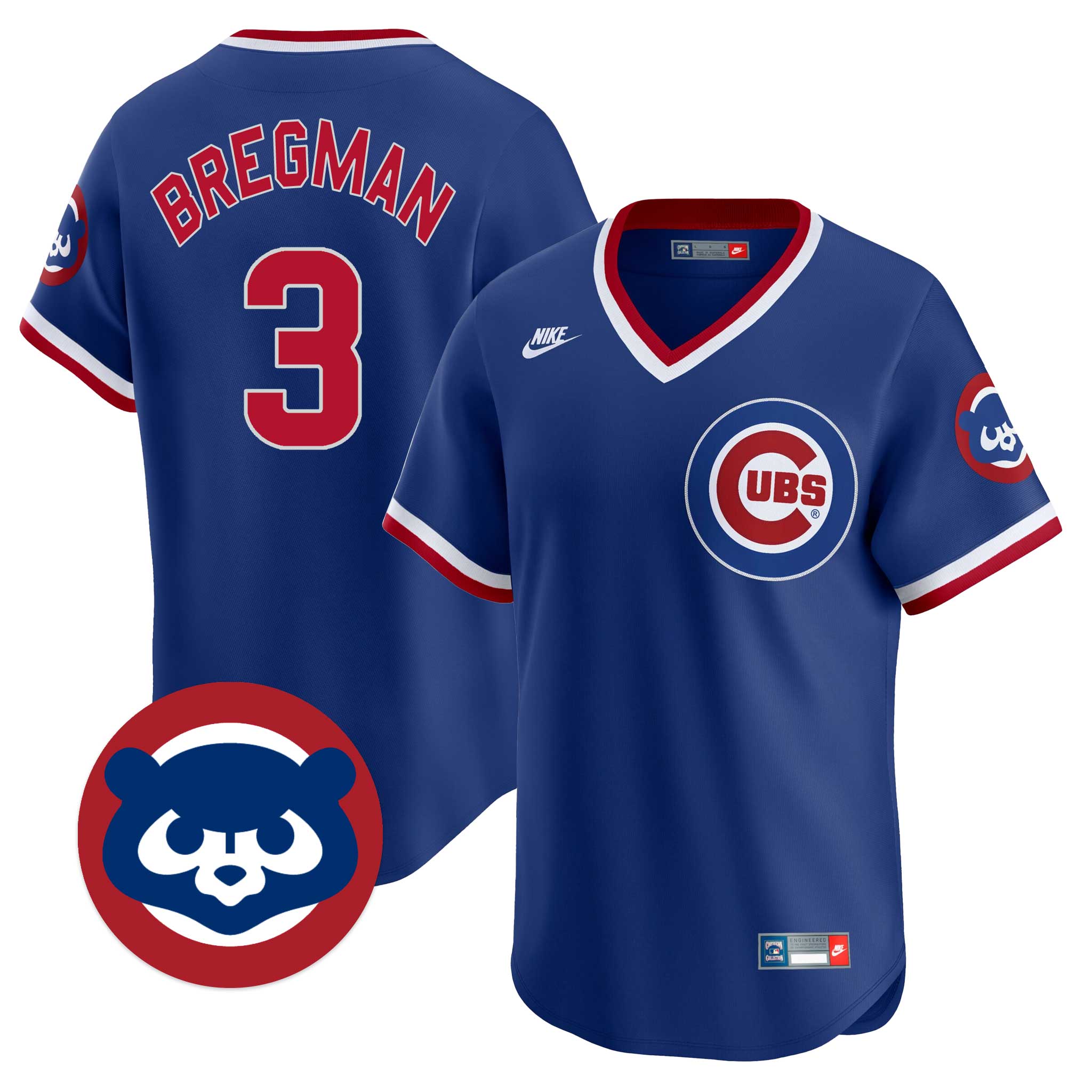 Chicago Cubs Alex Bregman Nike Limited Vapor 1994-96 Alternate Cooperstown Jersey With Authentic Lettering