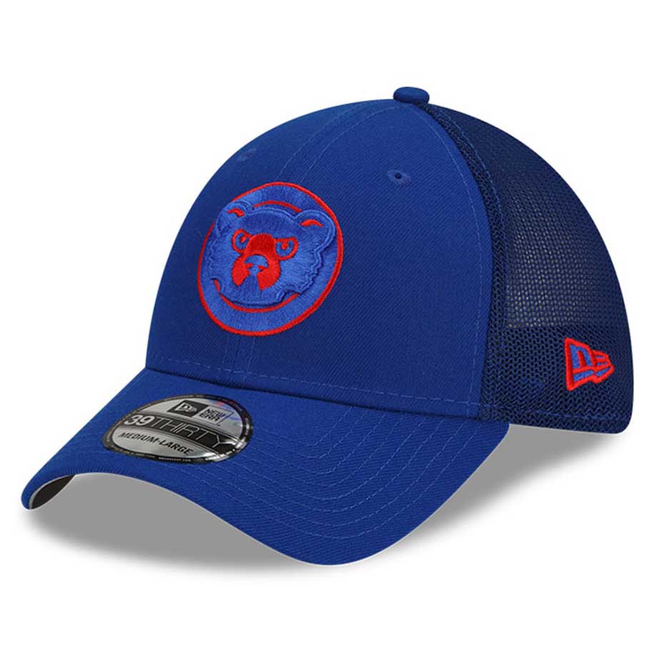 Chicago Cubs Angry Bear Batting Practice 39THIRTY Flex Fit Cap