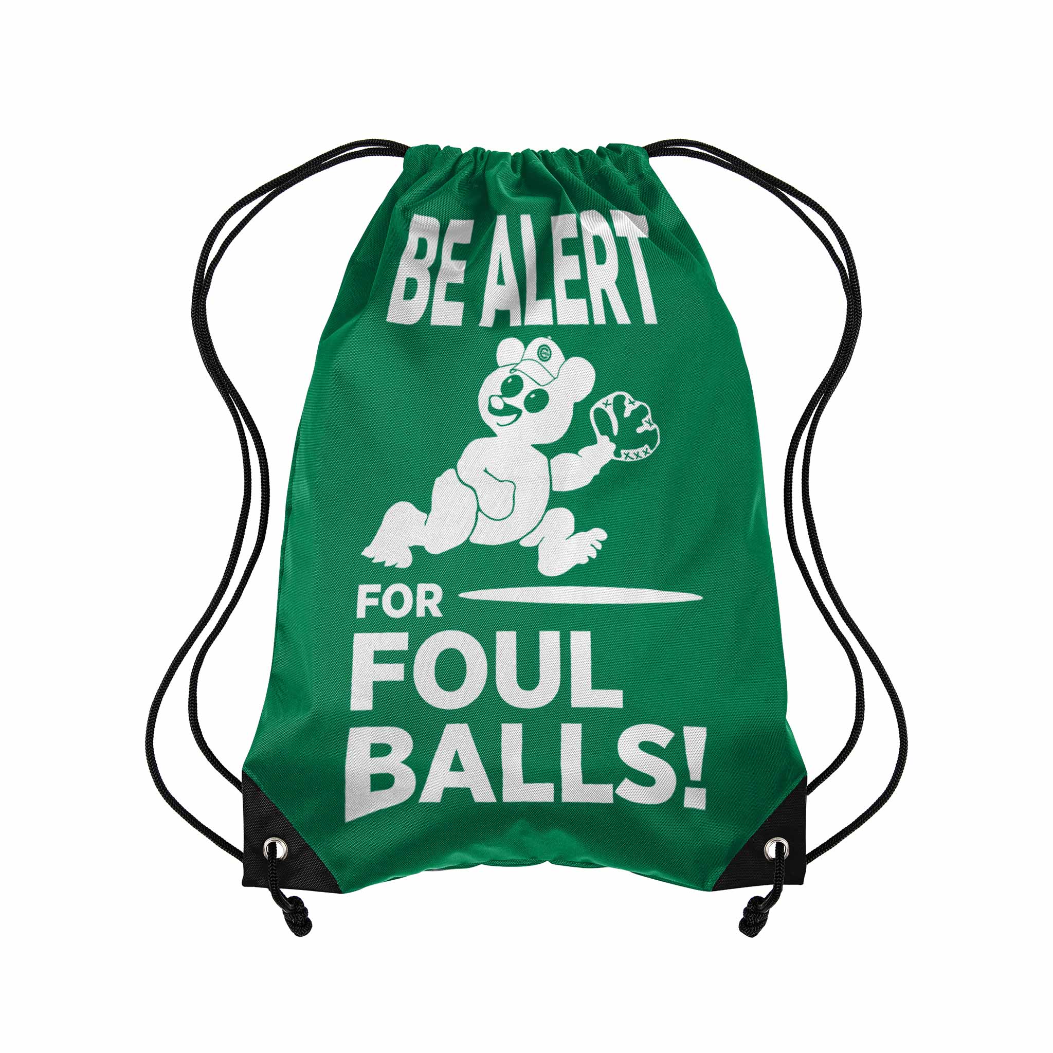Chicago Cubs Be Alert For Foul Balls Drawstring Backsack