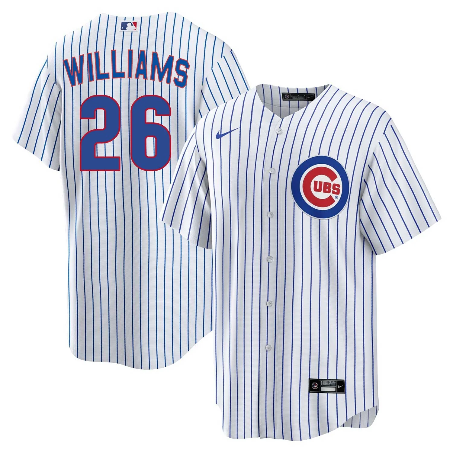 Chicago Cubs Billy Williams Nike Home Replica Jersey With Authentic Lettering