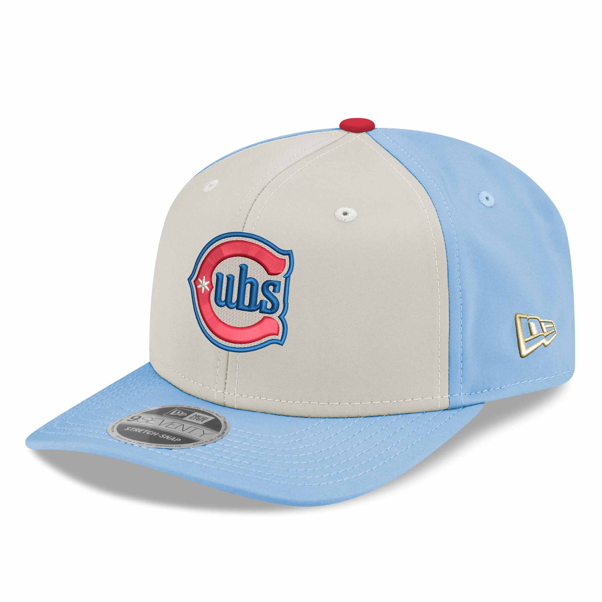 Chicago Cubs Blues Alternate 2 New Era Chrome Sky 9SEVENTY Adjustable Cap - Image 3