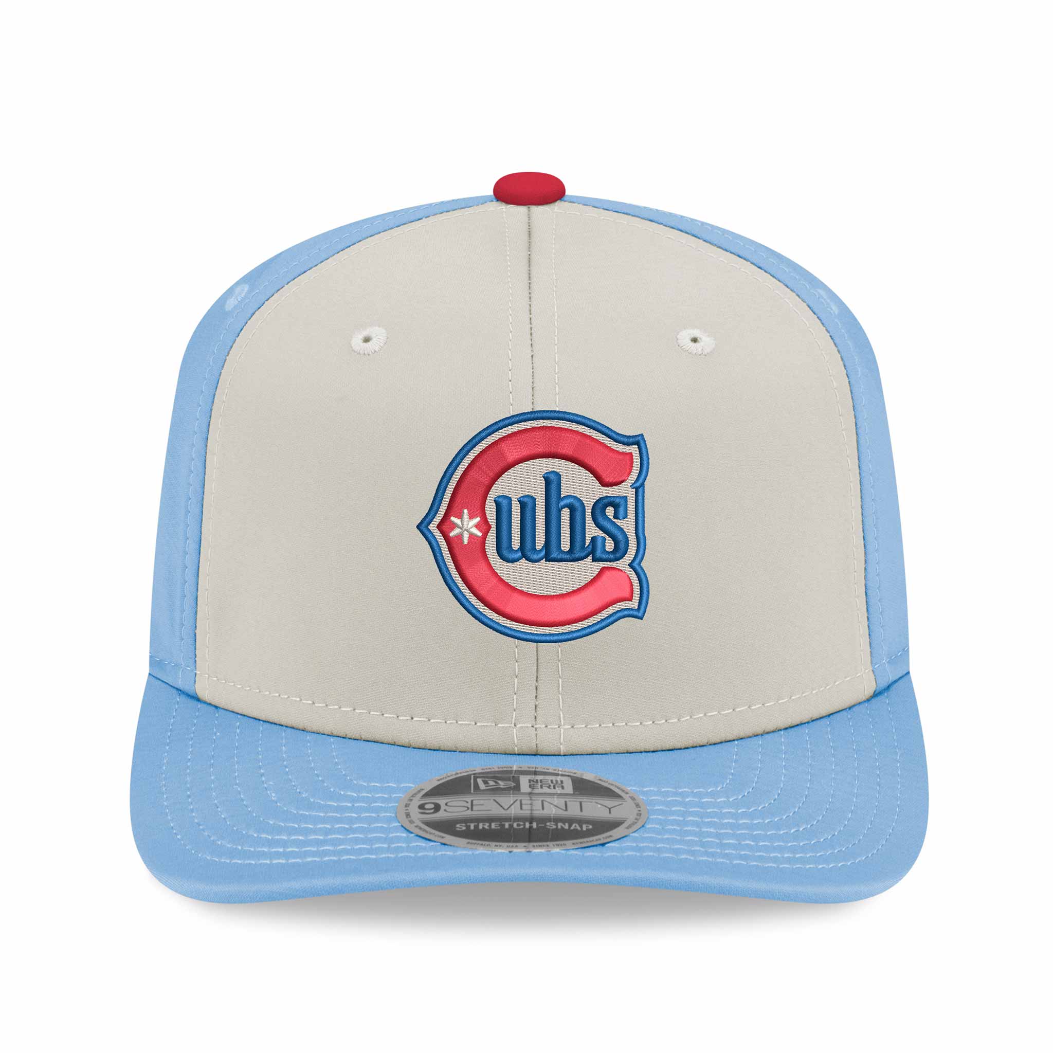 Chicago Cubs Blues Alternate 2 New Era Chrome Sky 9SEVENTY Adjustable Cap - Image 4