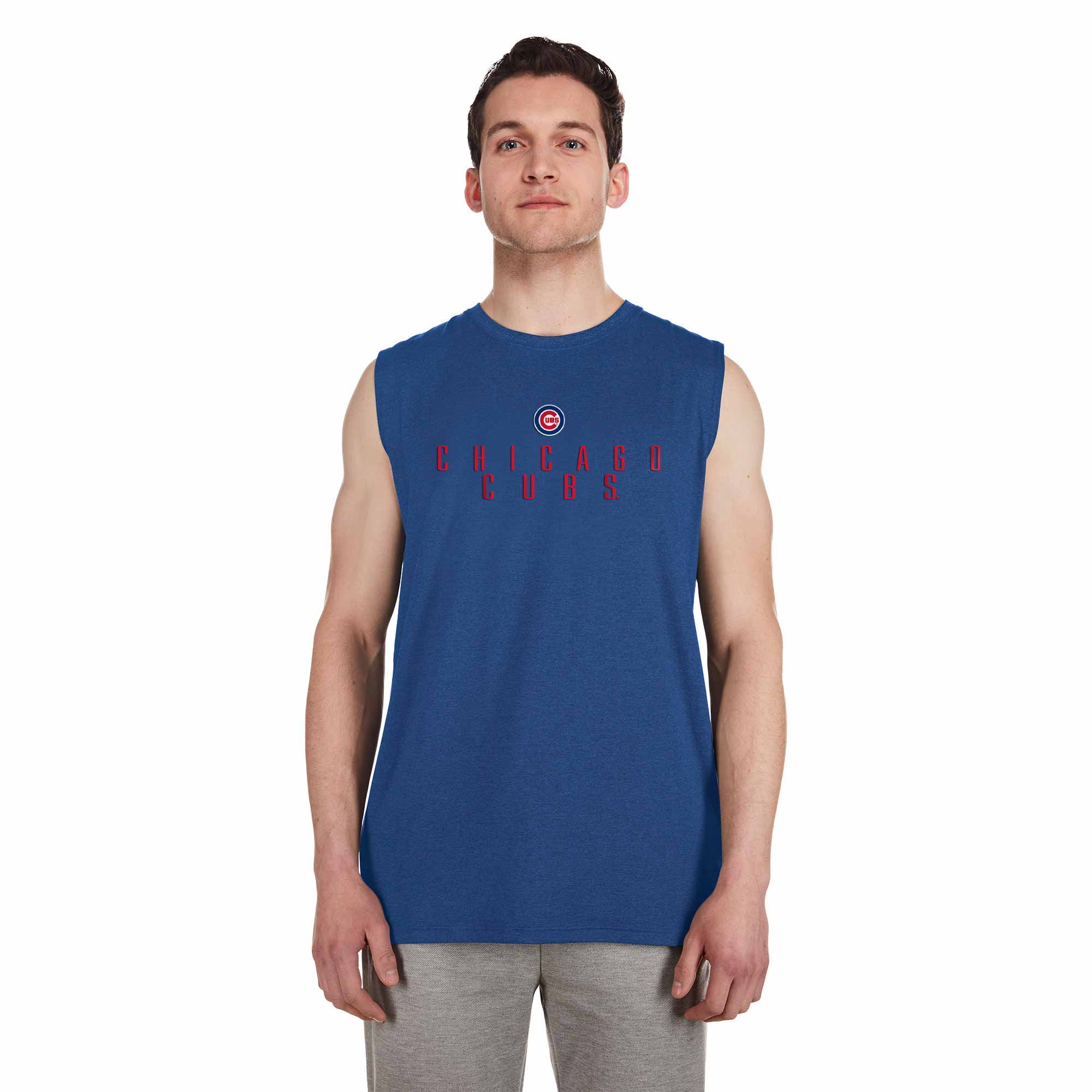 Chicago Cubs Back Stripe Sleeveless T-Shirt - Image 3