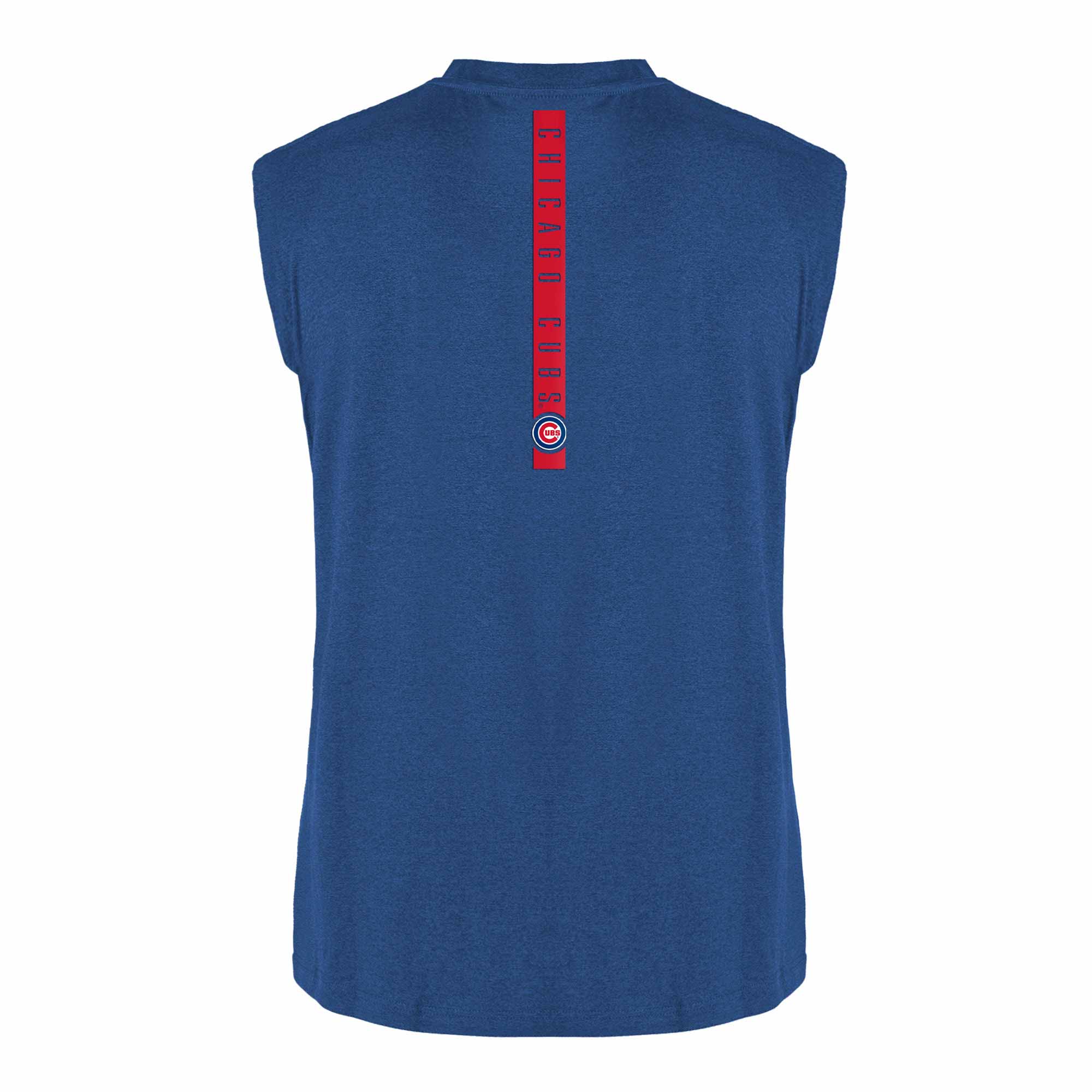 Chicago Cubs Back Stripe Sleeveless T-Shirt - Image 6