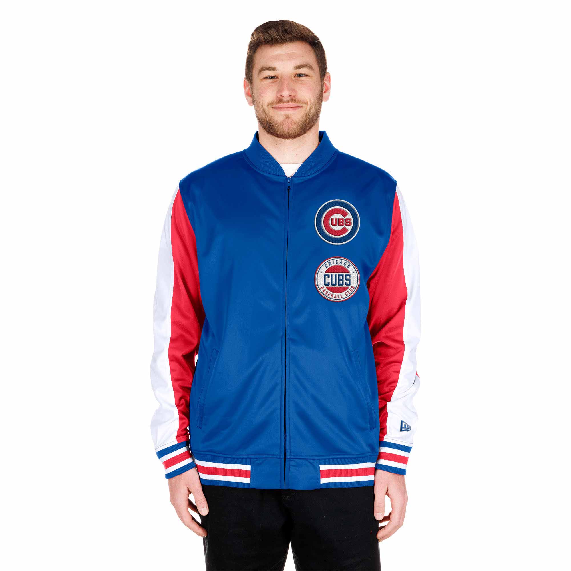 Chicago Cubs Bullseye Dual Logo Track Jacket - Image 3