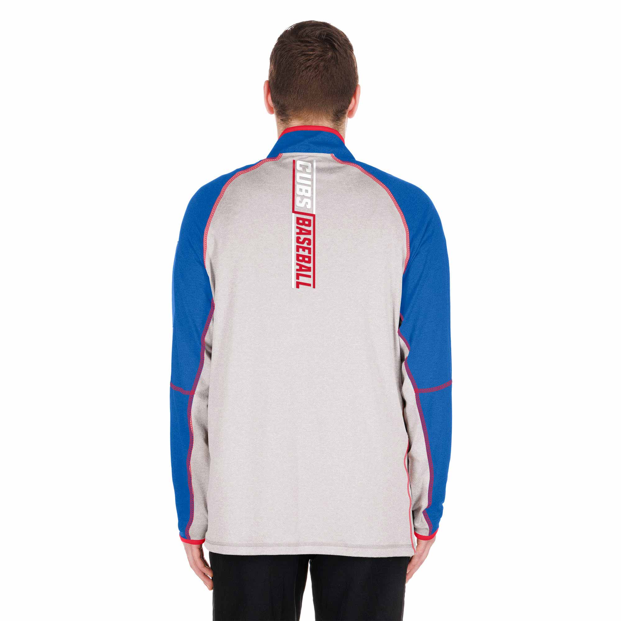 Chicago Cubs Bullseye Lightweight Quarter Zip Pullover - Image 4