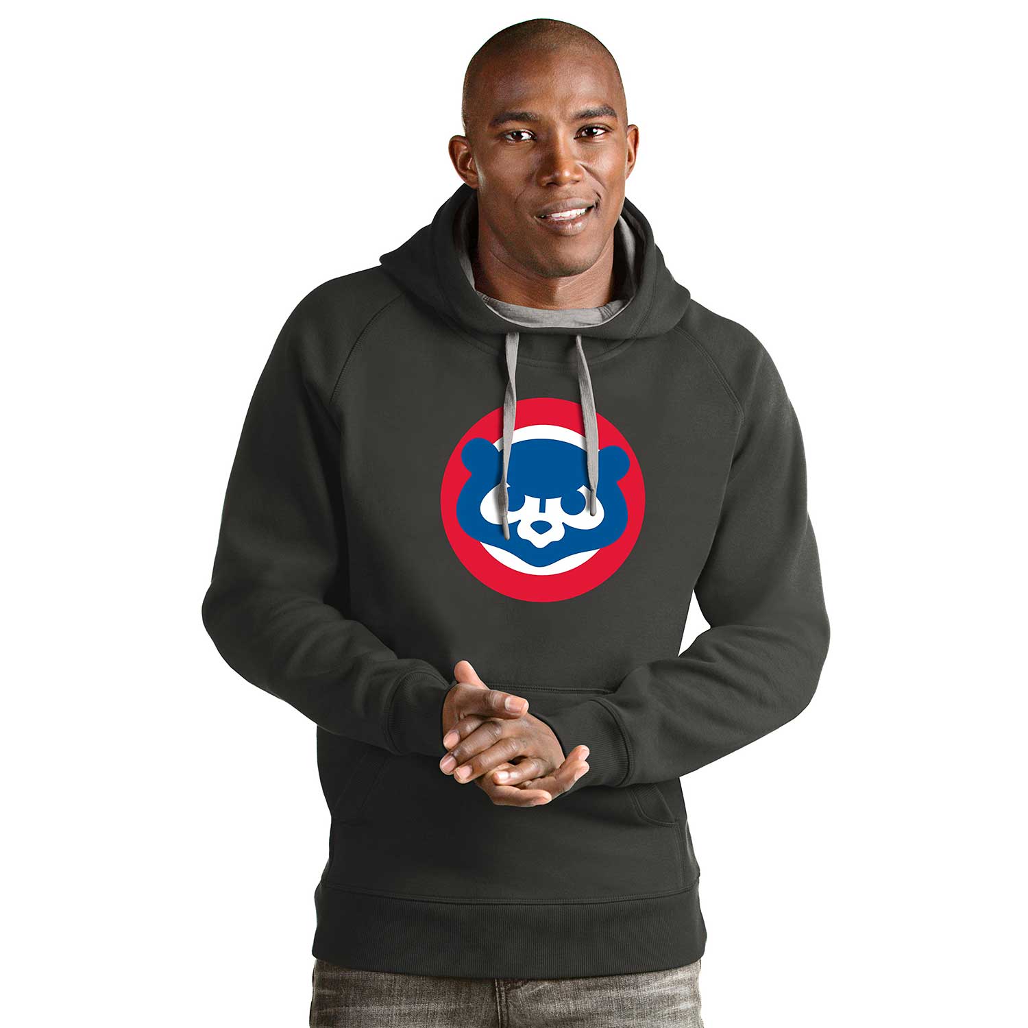 Chicago Cubs Charcoal 1984 Bear Victory Pullover Hooded Sweatshirt - Image 2