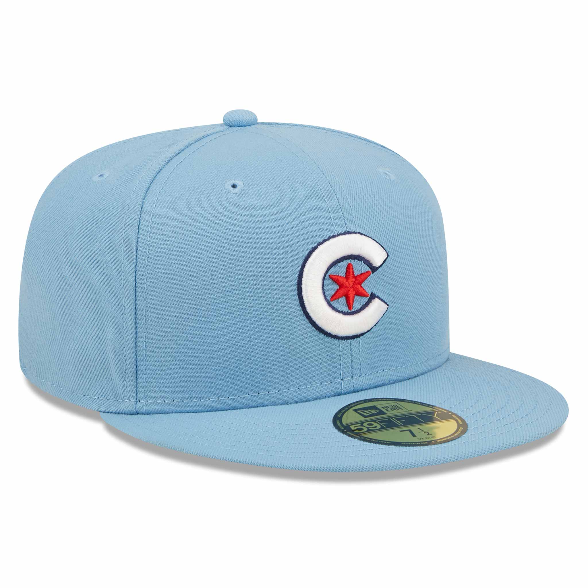 Chicago Cubs Baby Blue City Connect 59FIFTY Fitted Cap - Image 5